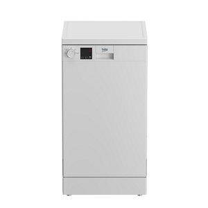 Beko DFS05Q10W Freestanding White Slimline Dishwasher