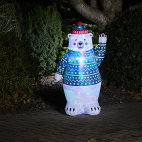 (H)1.22m LED Polar bear Inflatable