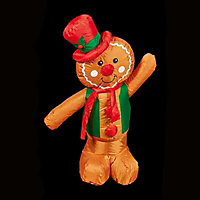 (H)1.2m LED Gingerbread man Inflatable
