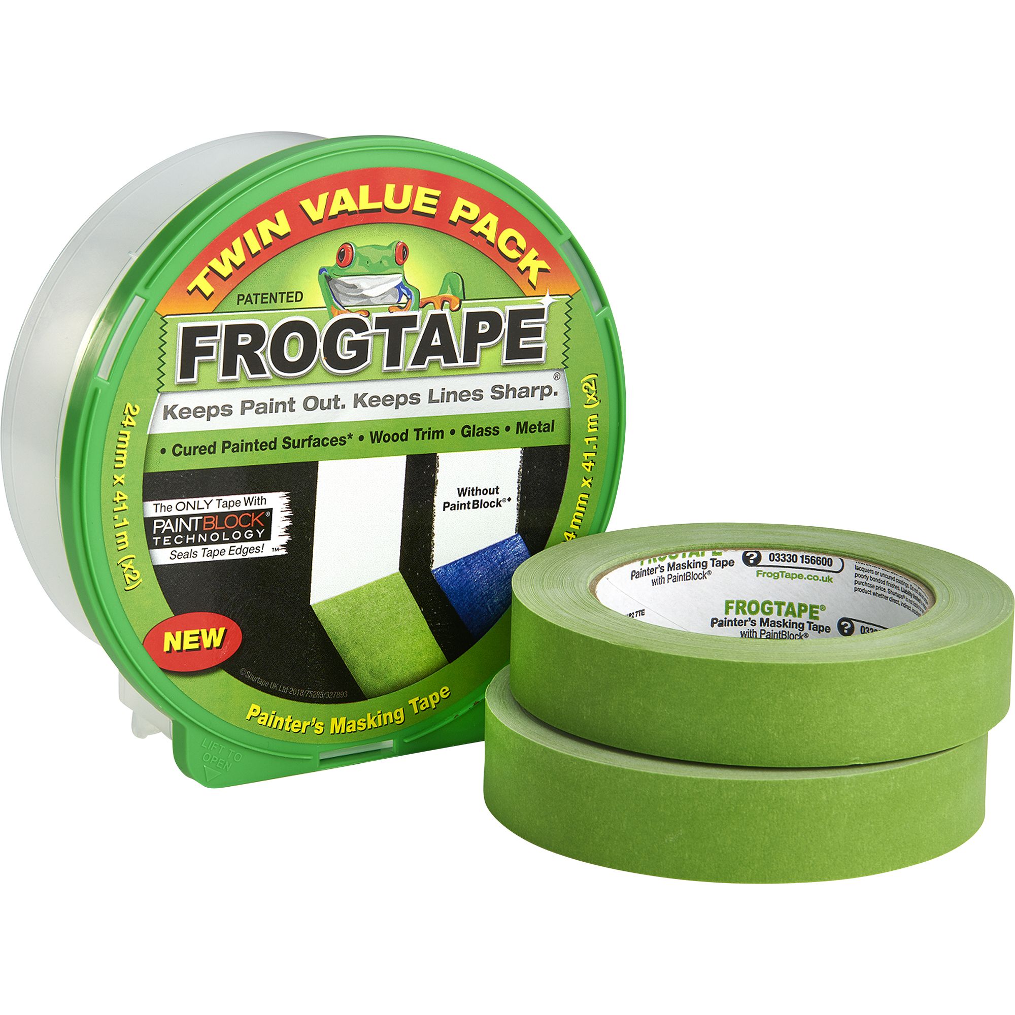 Frogtape Masking Tape (L)82.2m (W)24mm | Departments | DIY At B&Q