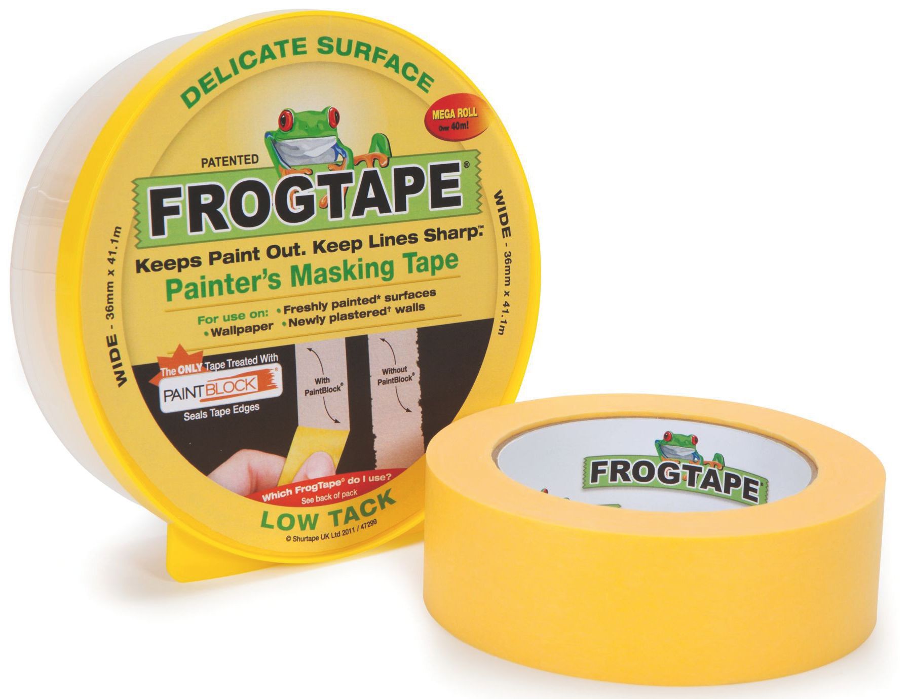 Frogtape Yellow Masking Tape (L)41.1m (W)36mm Departments DIY at B&Q