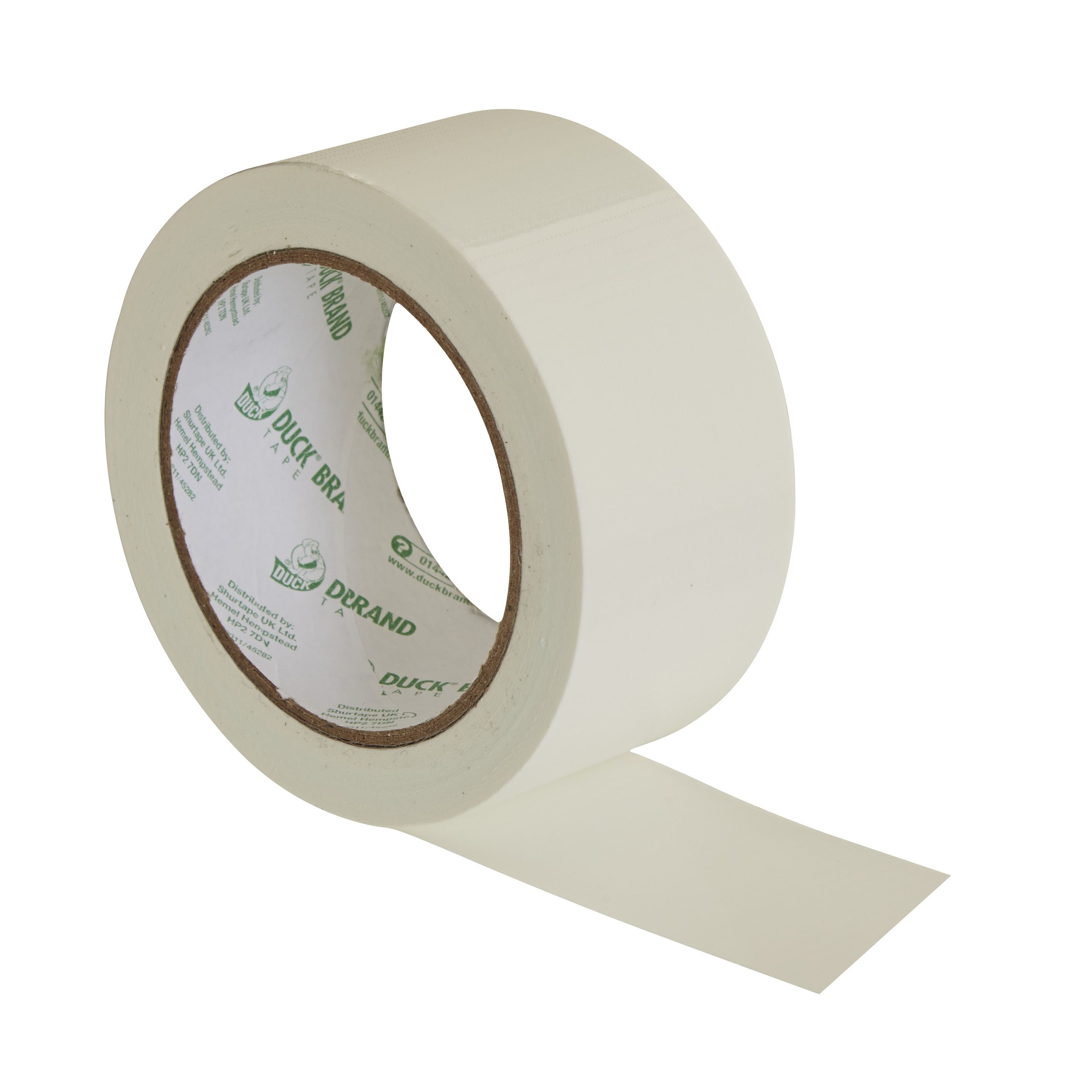 Duck Original White Tape L25m W50mm Departments Diy At Bandq