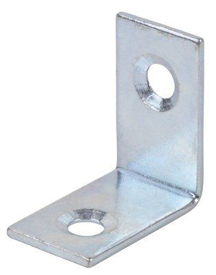Zinc-Plated Steel Angle Bracket (H)25mm (W)16.5mm (L)25mm, Pack Of 10