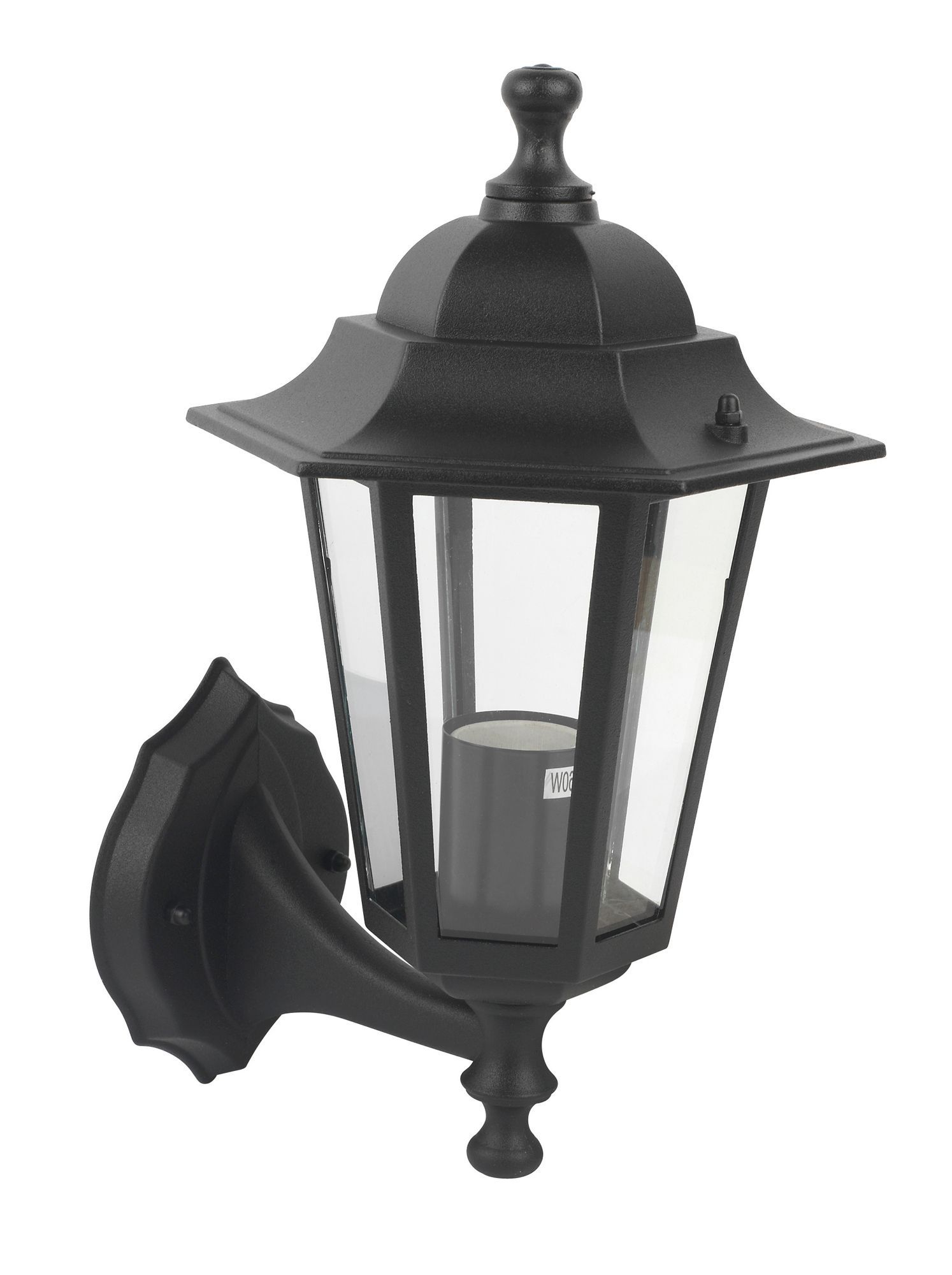 Black Mains powered External Coach lantern | Departments | DIY at B&Q