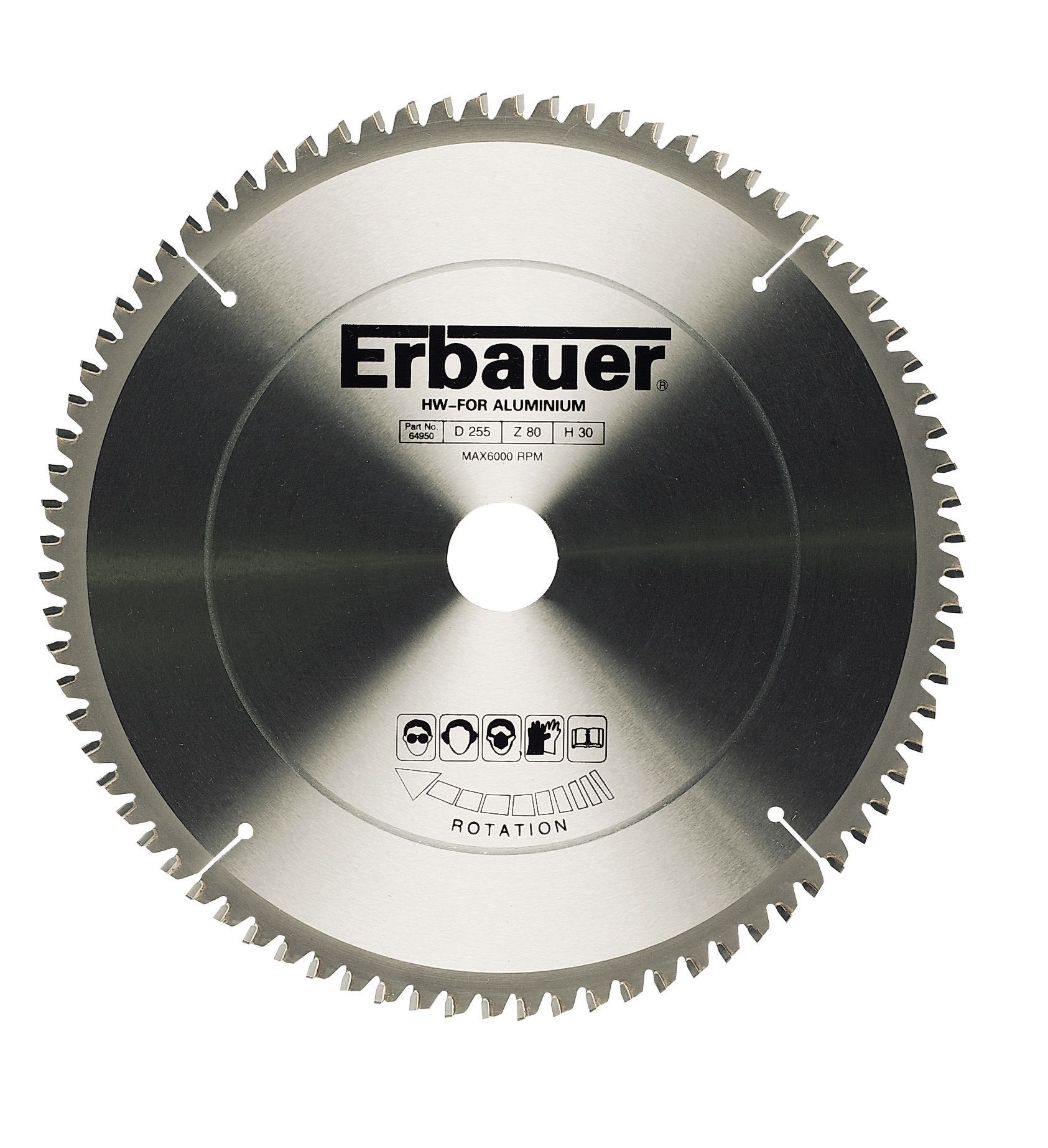 Erbauer 80T Circular Saw Blade (Dia)255mm Departments TradePoint