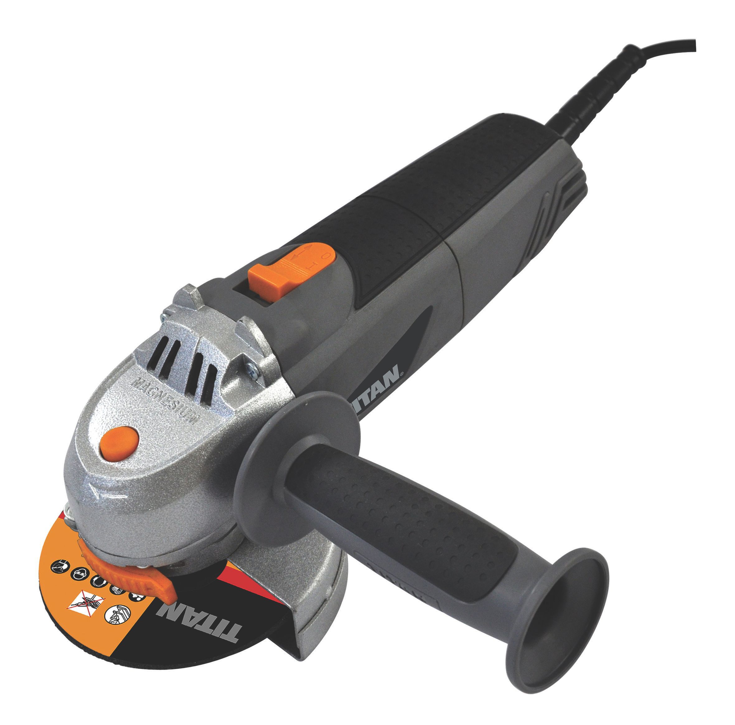 Titan 750W 240V 114.3mm Angle Grinder TTB281GRD | Departments | DIY At B&Q