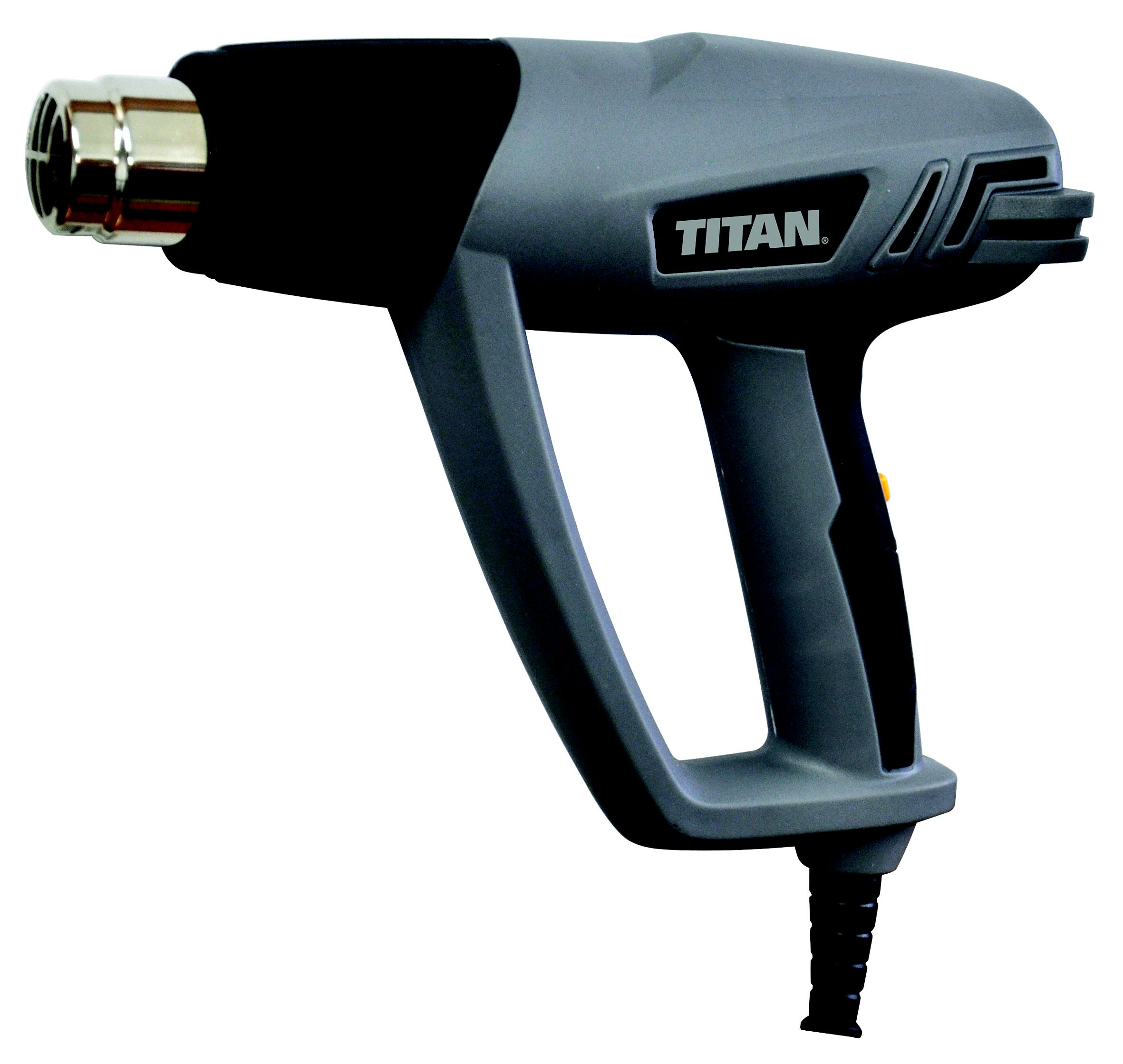 Titan 2000W 230V Heat Gun 1X Flat Nozzle, 1X Reducer Nozzle, 1X Reflector Nozzle, 1X Glass