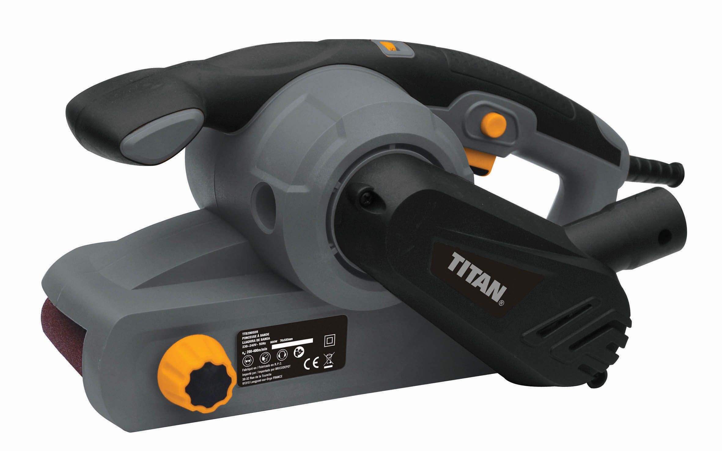Titan 900W 230V 533mm Belt sander TTB290SDR Departments TradePoint