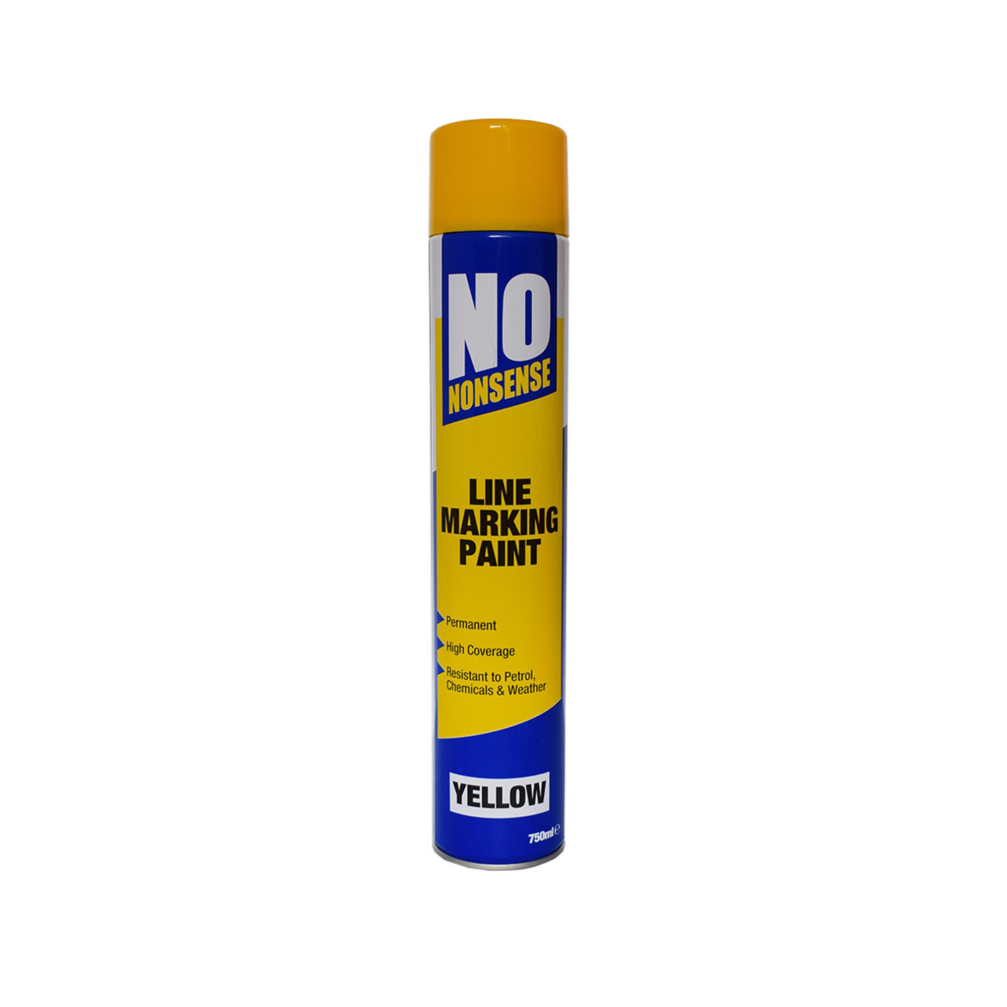 No Nonsense Yellow Linemarking spray paint, 750ml Departments DIY