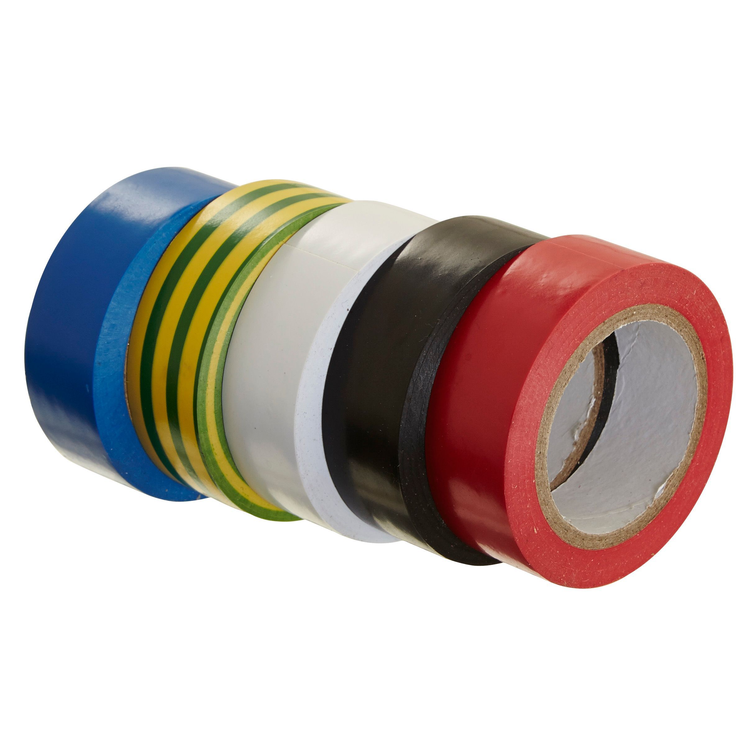 B&Q Multicolour Insulation Tape (L)10 M (W)19mm, Pack Of 5 ...