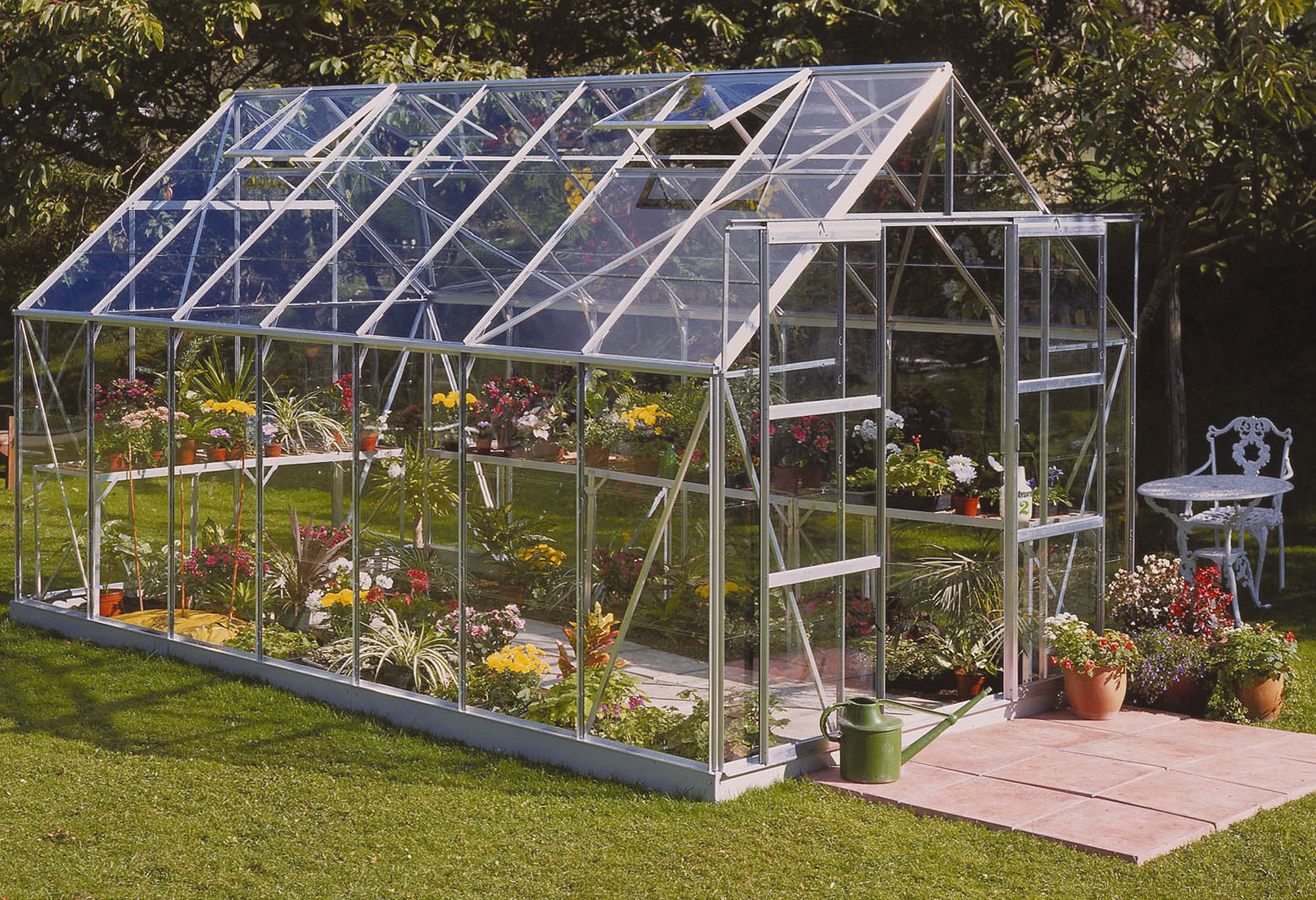 B&Q Metal 8x14 Toughened Safety Glass Greenhouse | Departments | DIY At B&Q