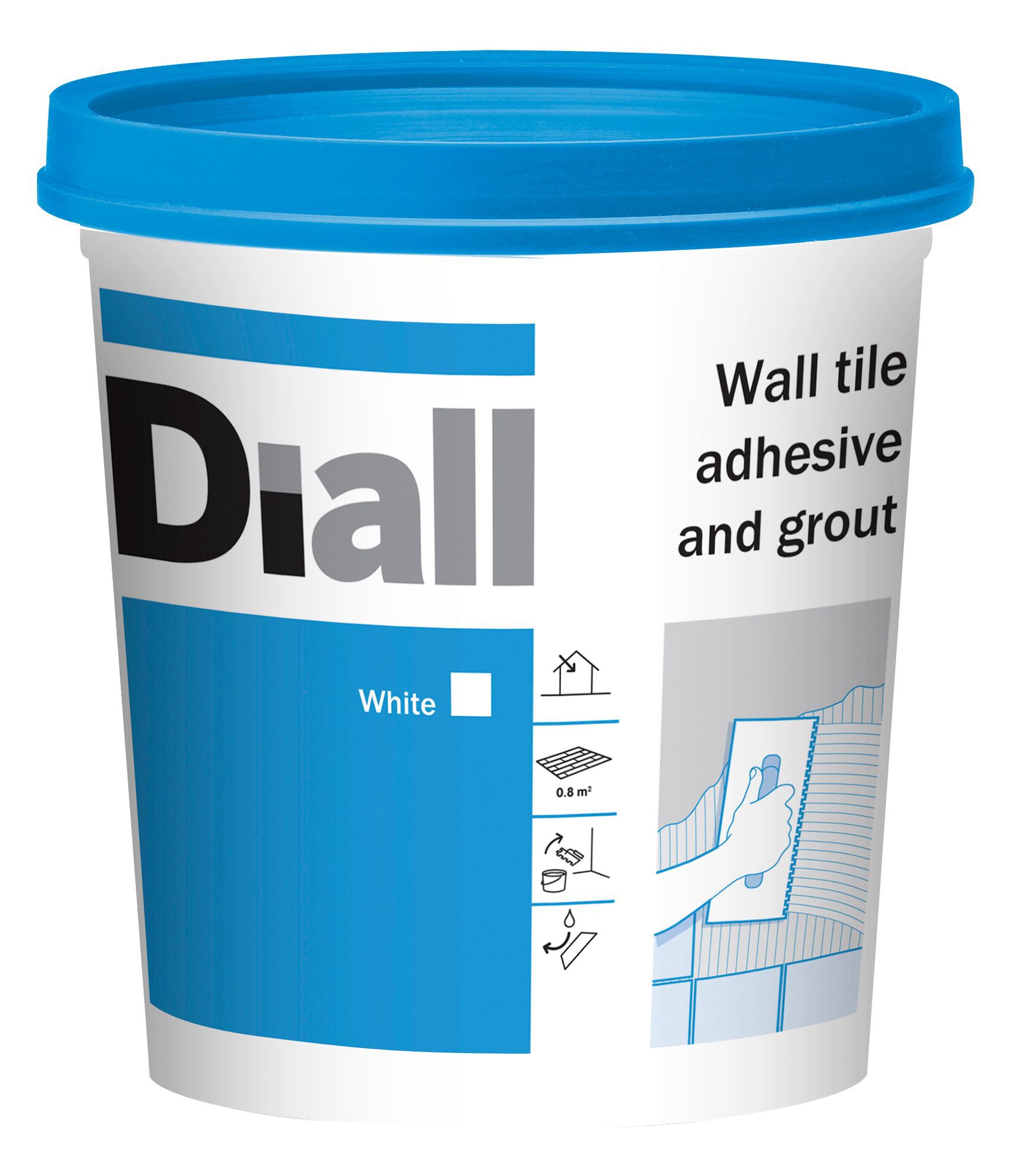 Diall Ready To Use Wall Tile Adhesive Grout White 1 38kg