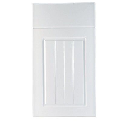 It Kitchens Chilton White Country Style Drawerline Door & Drawer Front, (W)400mm (H)715mm (T)18mm