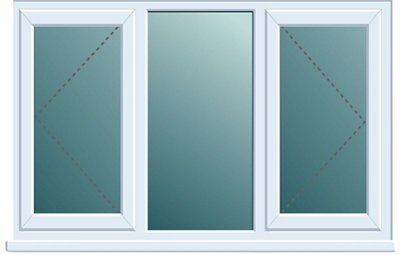 Frame One Clear Double Glazed White Upvc Window, (H)1120mm (W)1760mm
