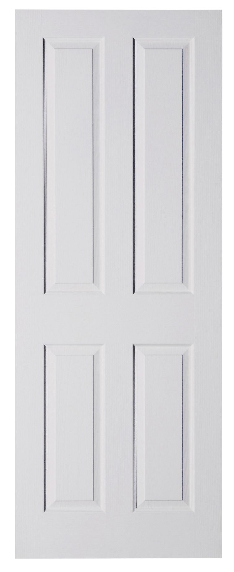 4 Panel Primed White Internal Door, (H)2032mm (W)813mm | Departments ...