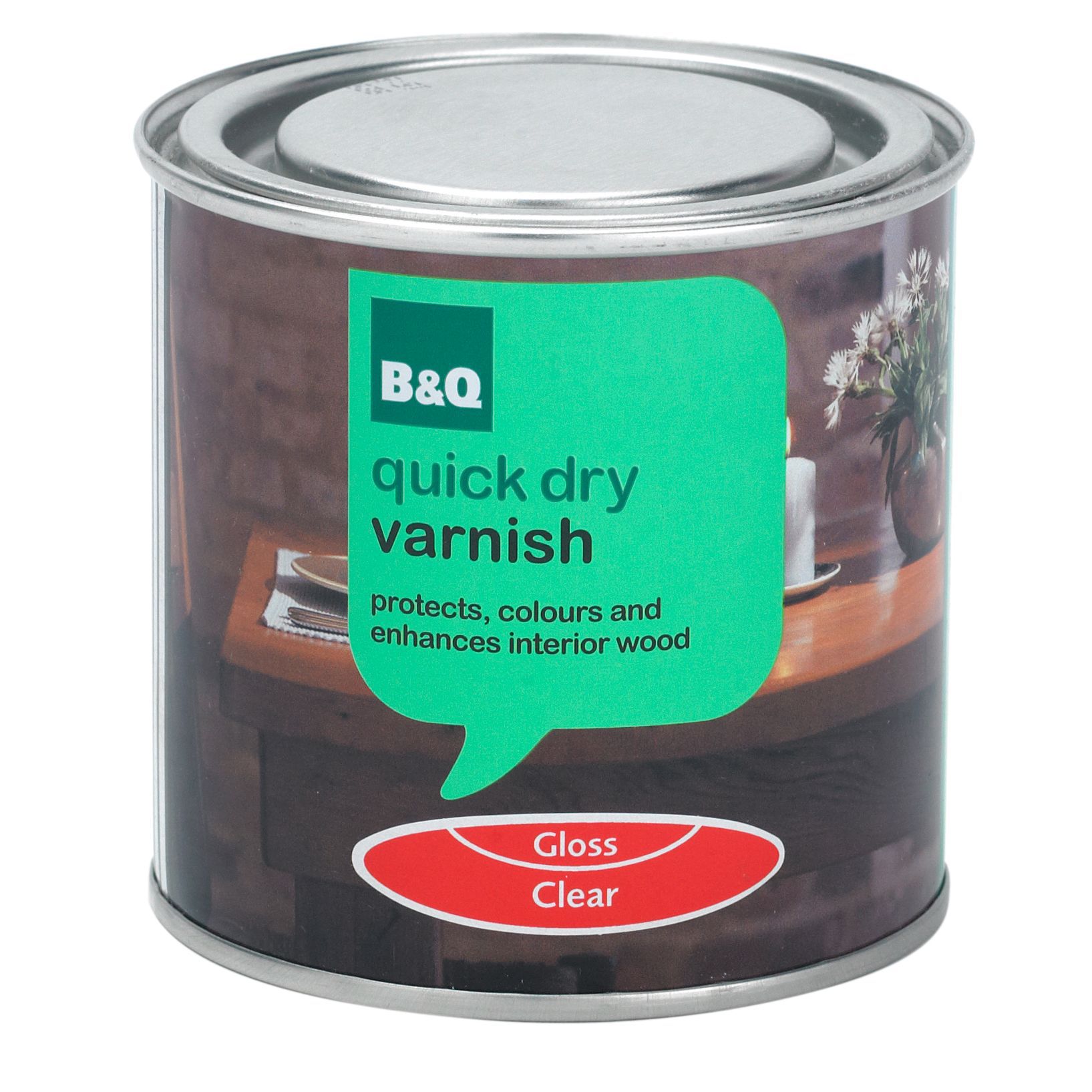 Clear Gloss Furniture Wood varnish, 0.25L Departments DIY at B&Q