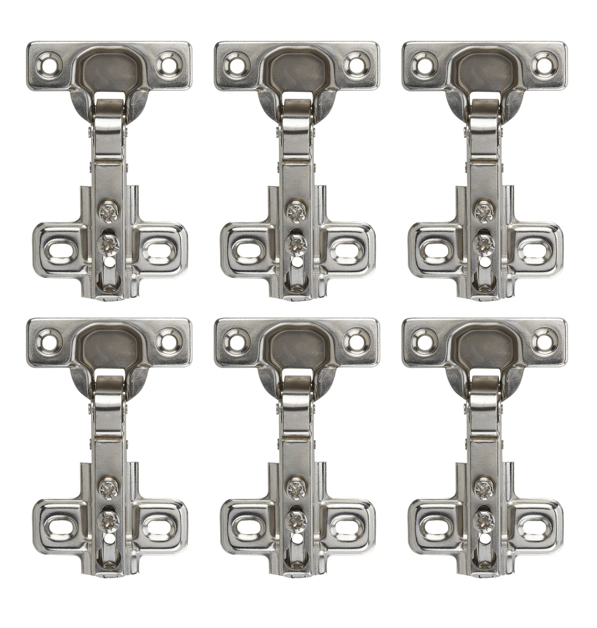 Nickel-plated Metal Concealed hinge (L)26mm, Pack of 6 | Departments ...