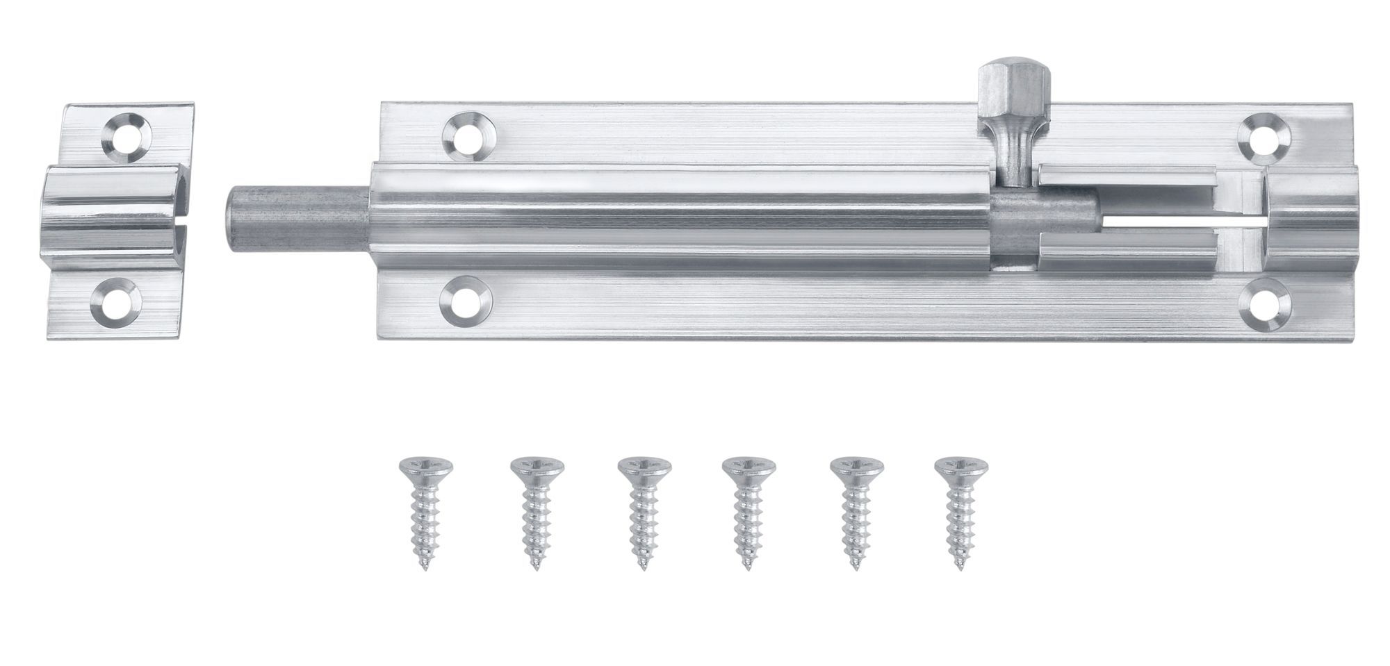 B Q Chrome Plated Brass Barrel Bolt L 102mm Departments Diy At B Q