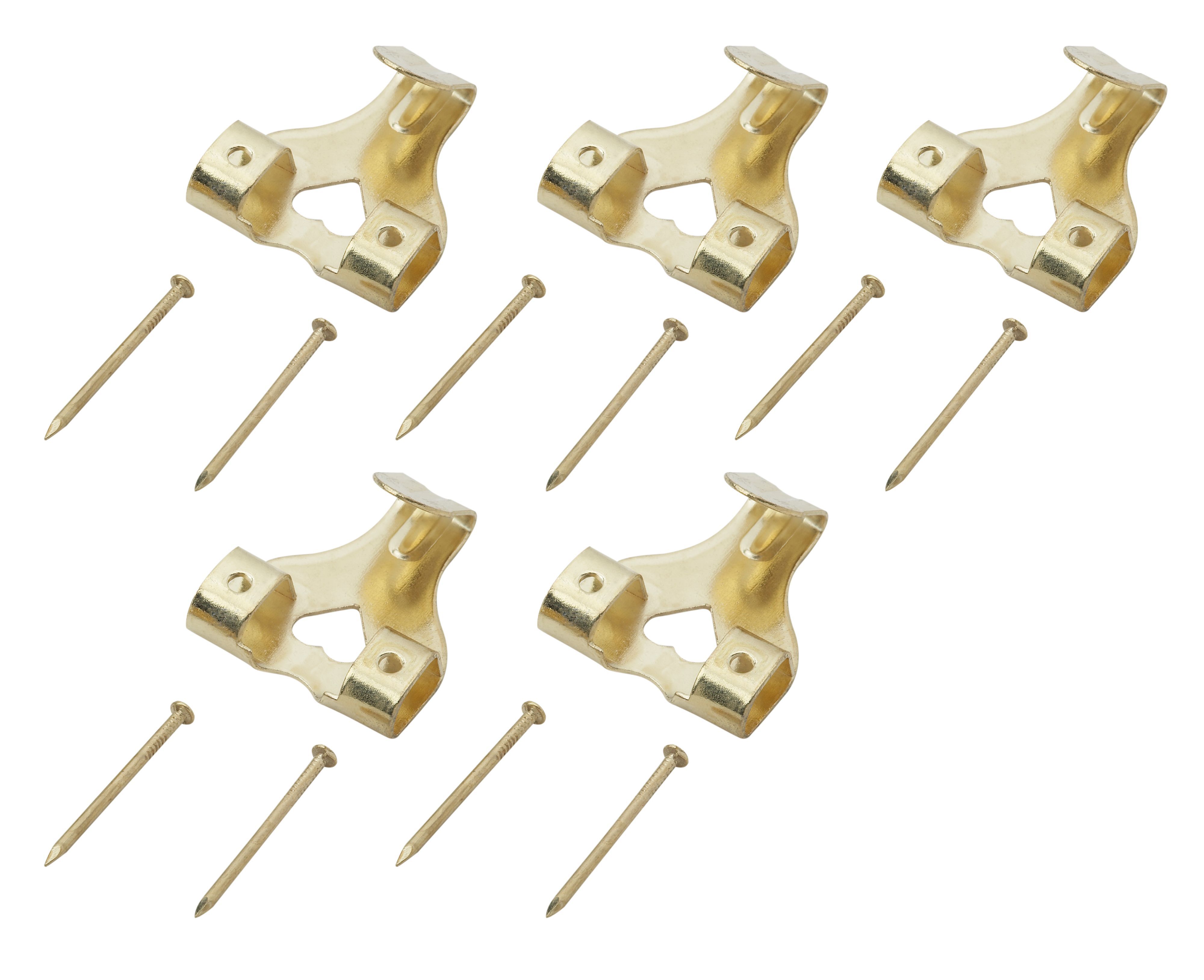 B&Q Brass effect Picture hook Pack of 25 Departments DIY at B&Q
