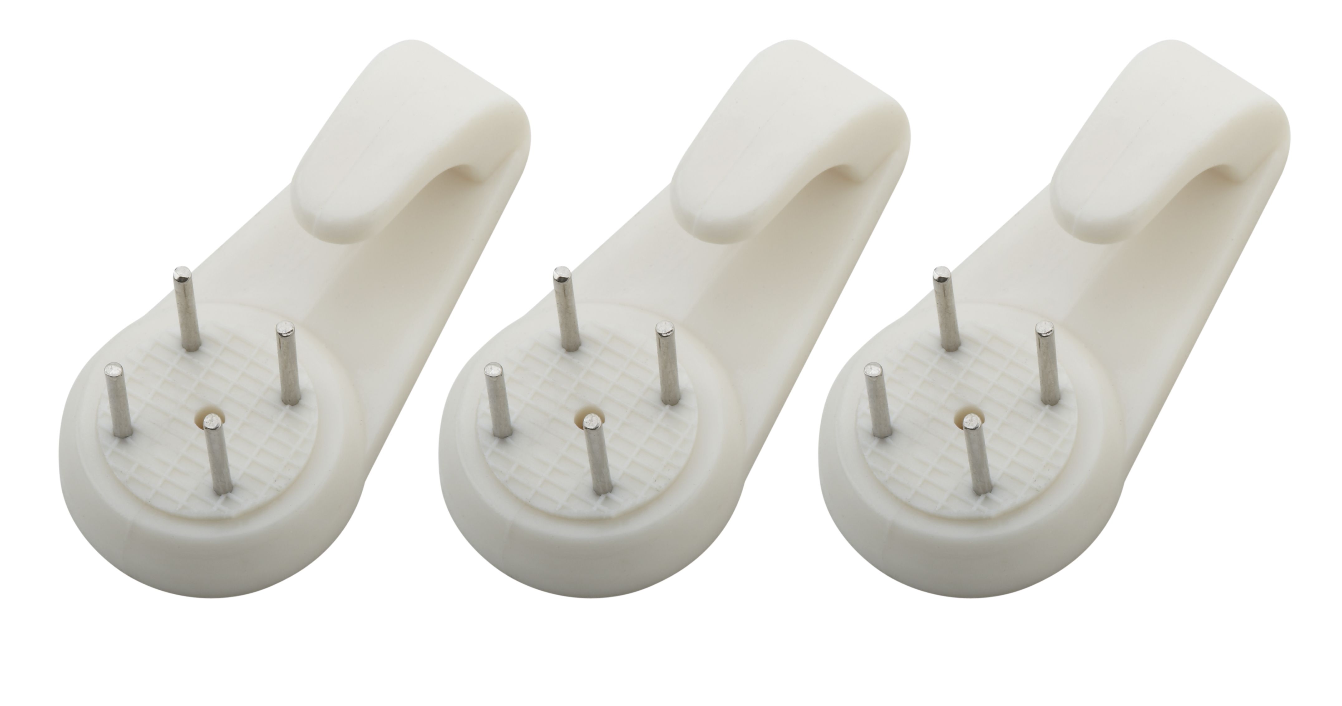 White Picture hook, Pack of 3 Departments DIY at B&Q