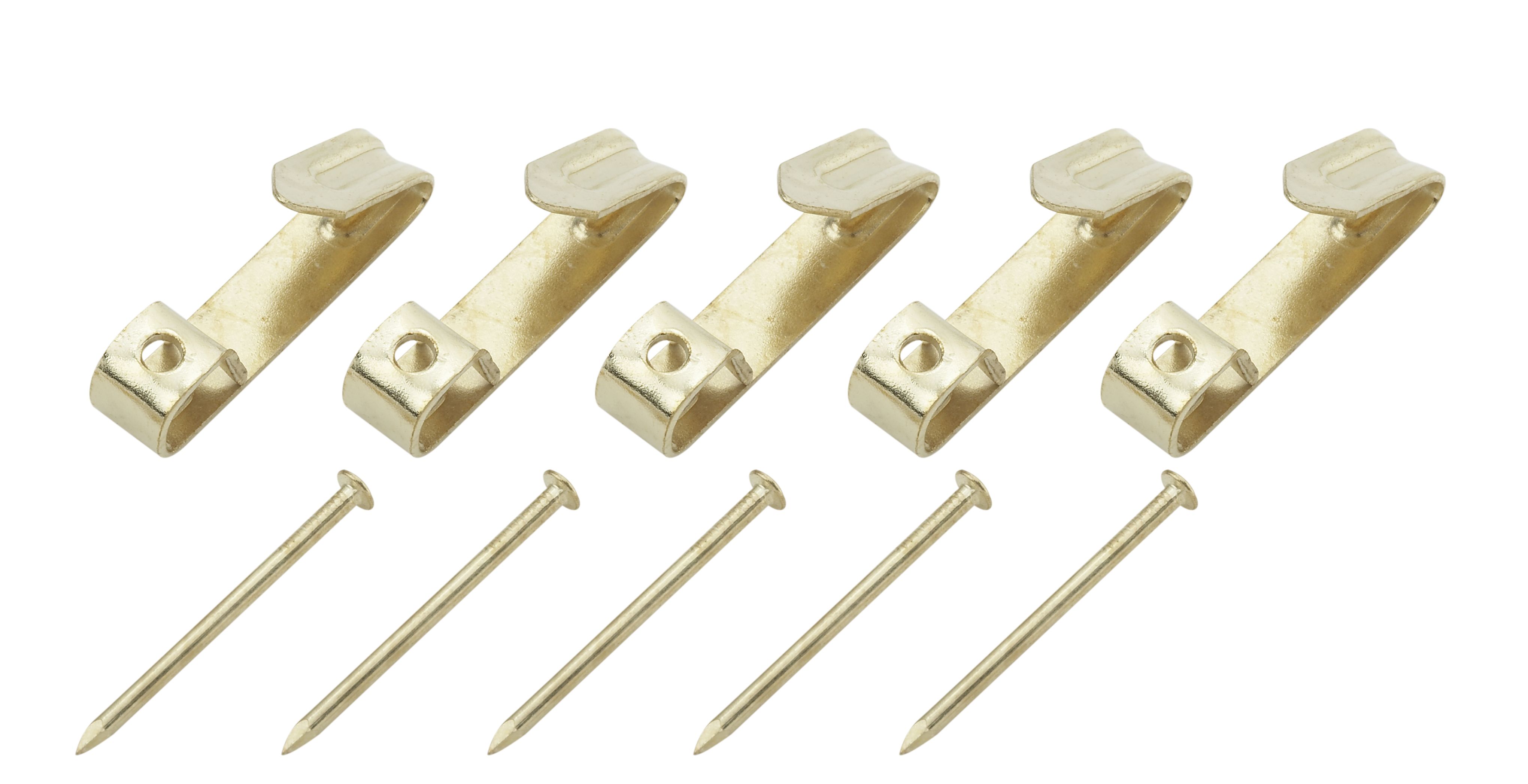 Brassplated Picture hook, Pack of 25 Departments DIY at B&Q
