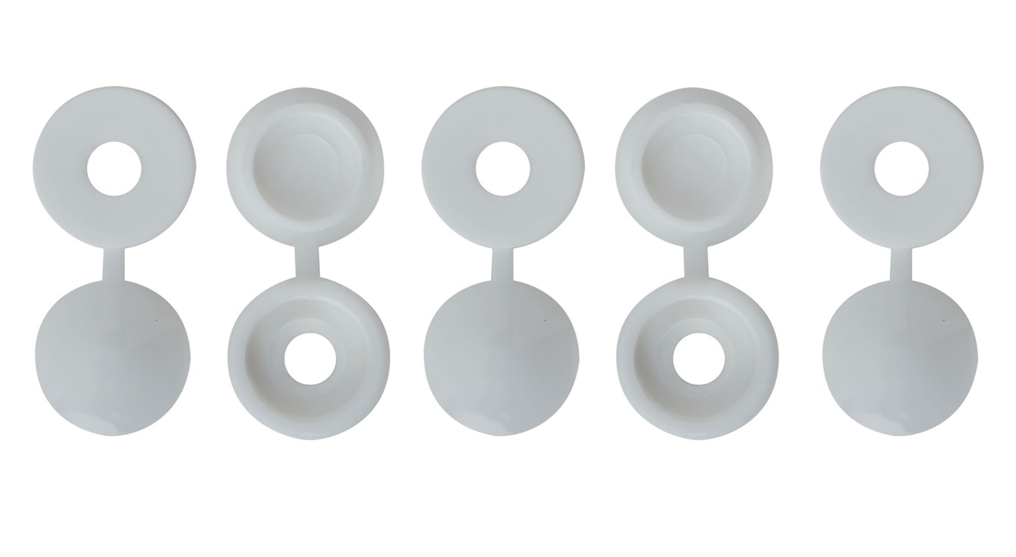 White Screw cap, Pack of 10 Departments DIY at B&Q