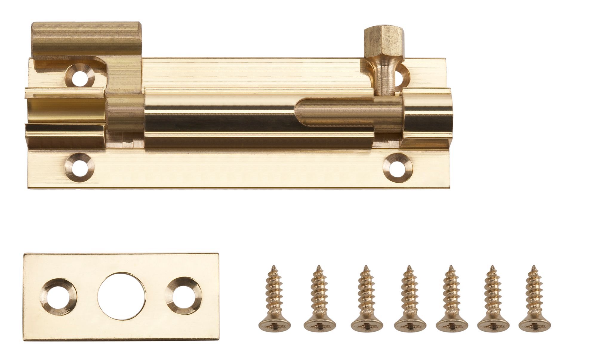 B Q Brass Barrel Bolt L 76mm Departments Diy At B Q