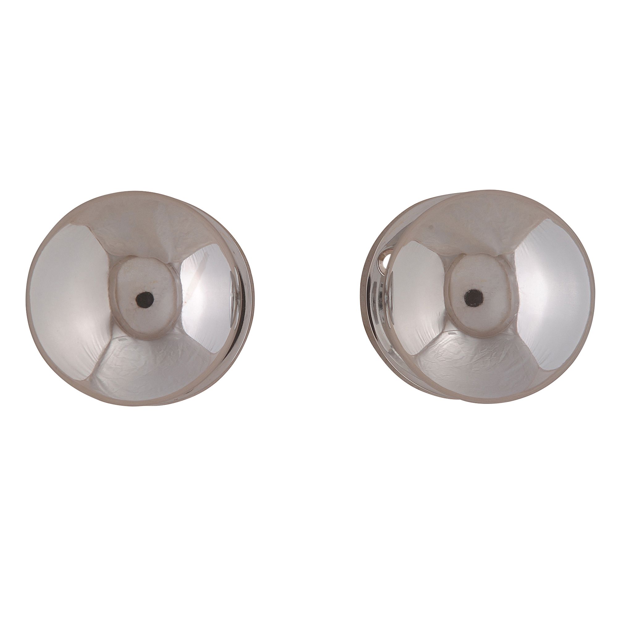 Polished Chrome effect Zamac Round Internal Door knob (Dia)54mm, Pack