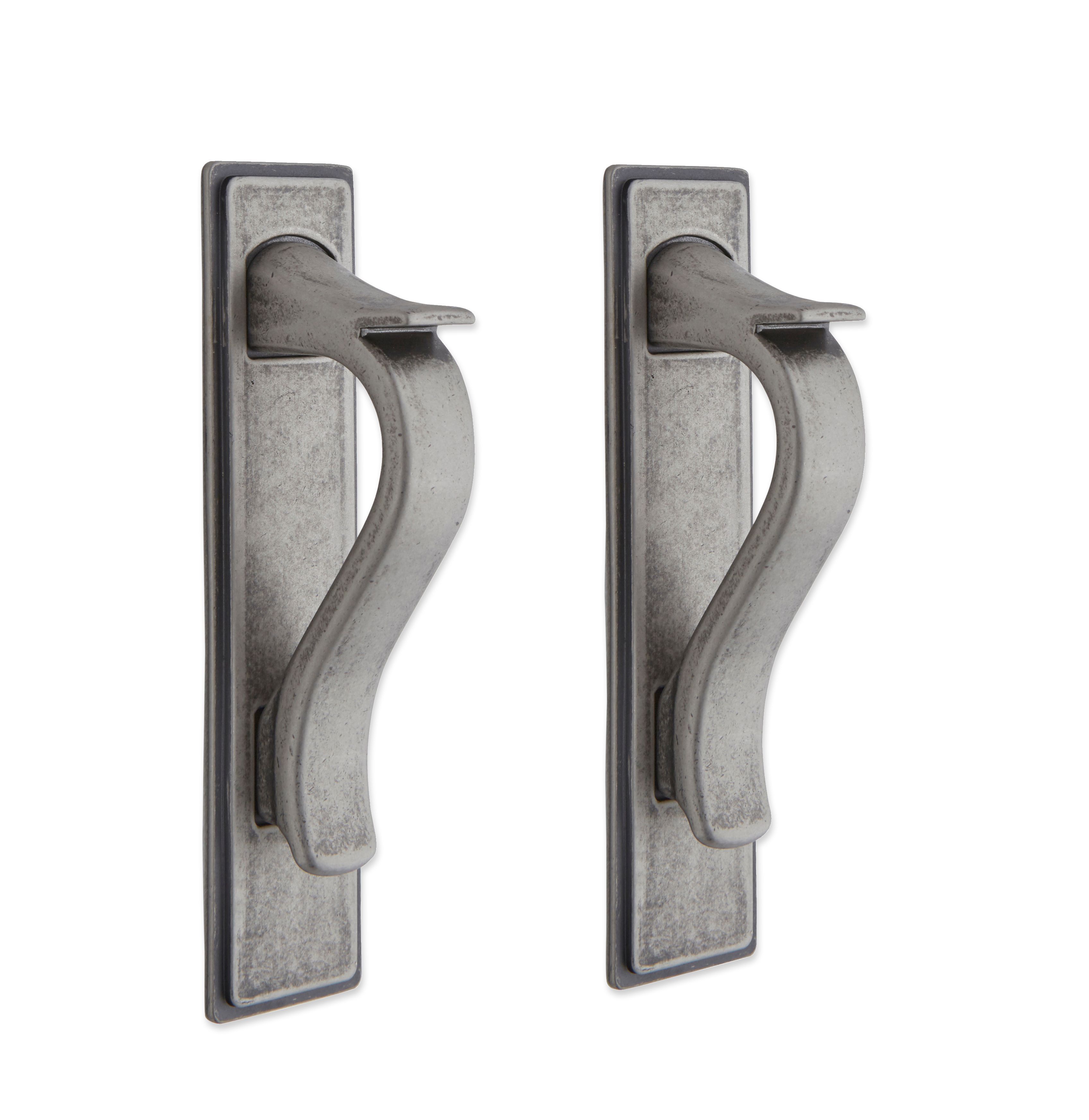 IT Kitchens Antique Pewter Effect D Shaped Cabinet Handle Pack Of 2   03438817 01c