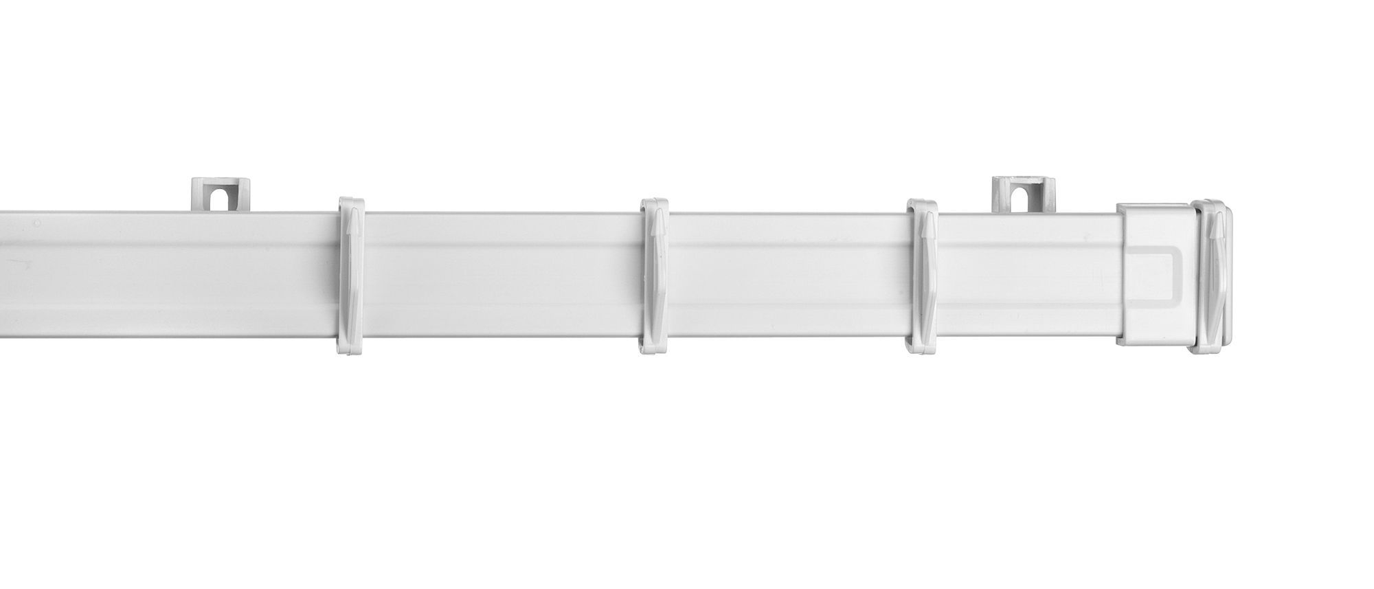 Colours White Fixed Length Curtain Track L 270 Cm Departments