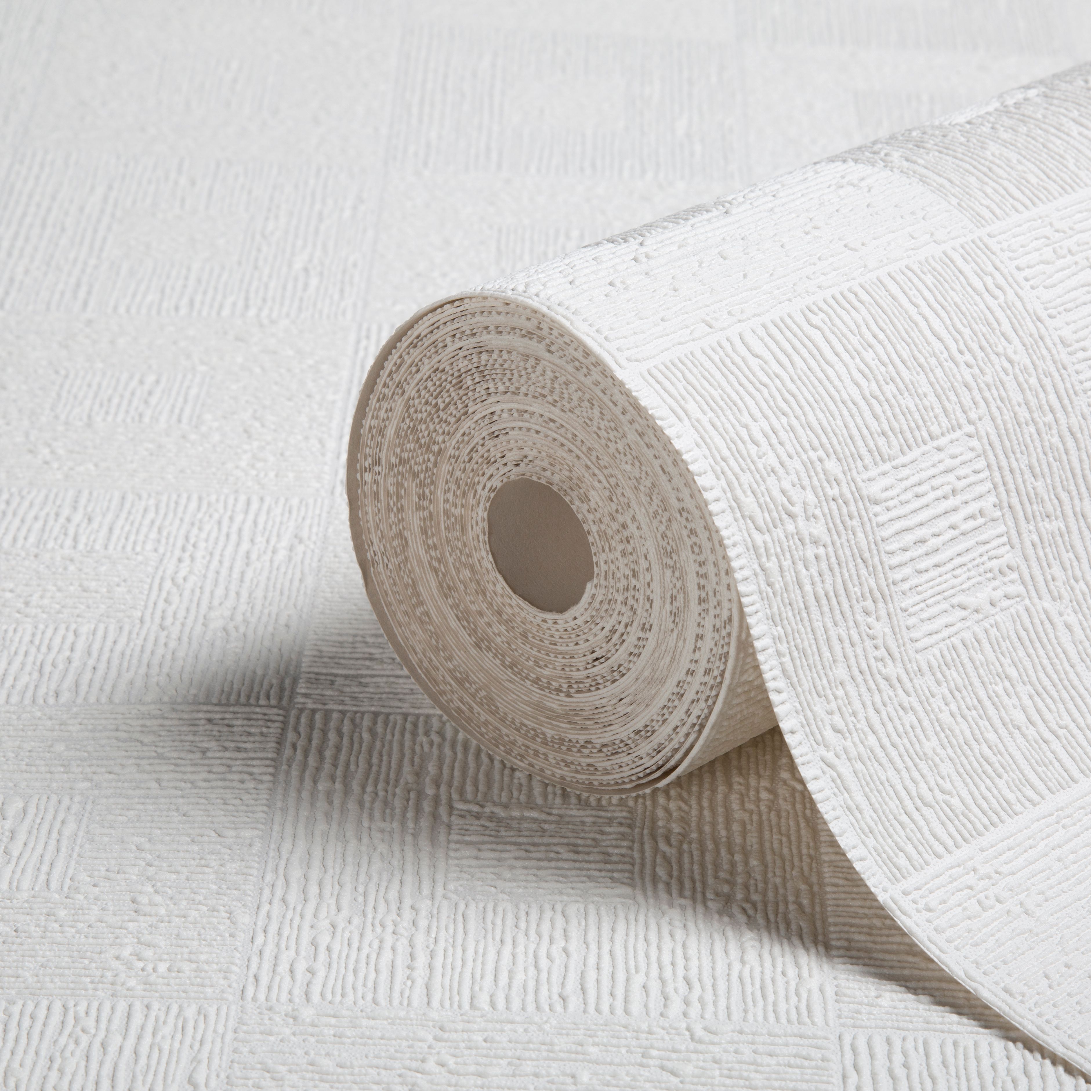 Colours White Retro Squares Blown Wallpaper Departments DIY at B&Q