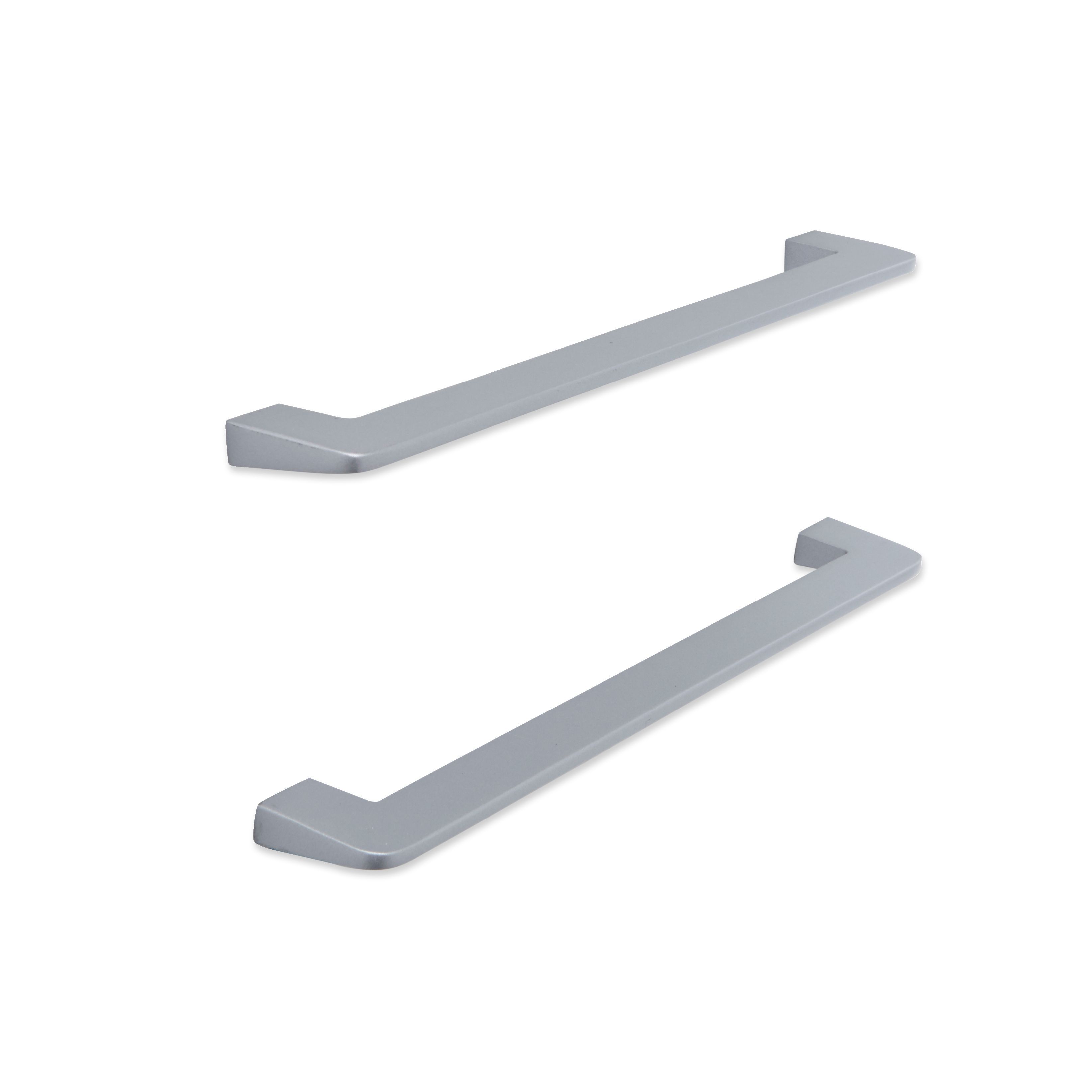 It Kitchens Brushed Nickel Effect D Shaped Cabinet Handle Pack Of 2 Departments Diy At B Q