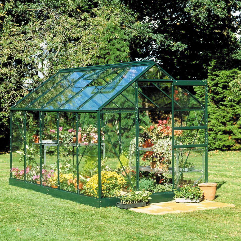 B&Q Metal 6x8 Toughened Safety Glass Greenhouse | Departments | DIY At B&Q