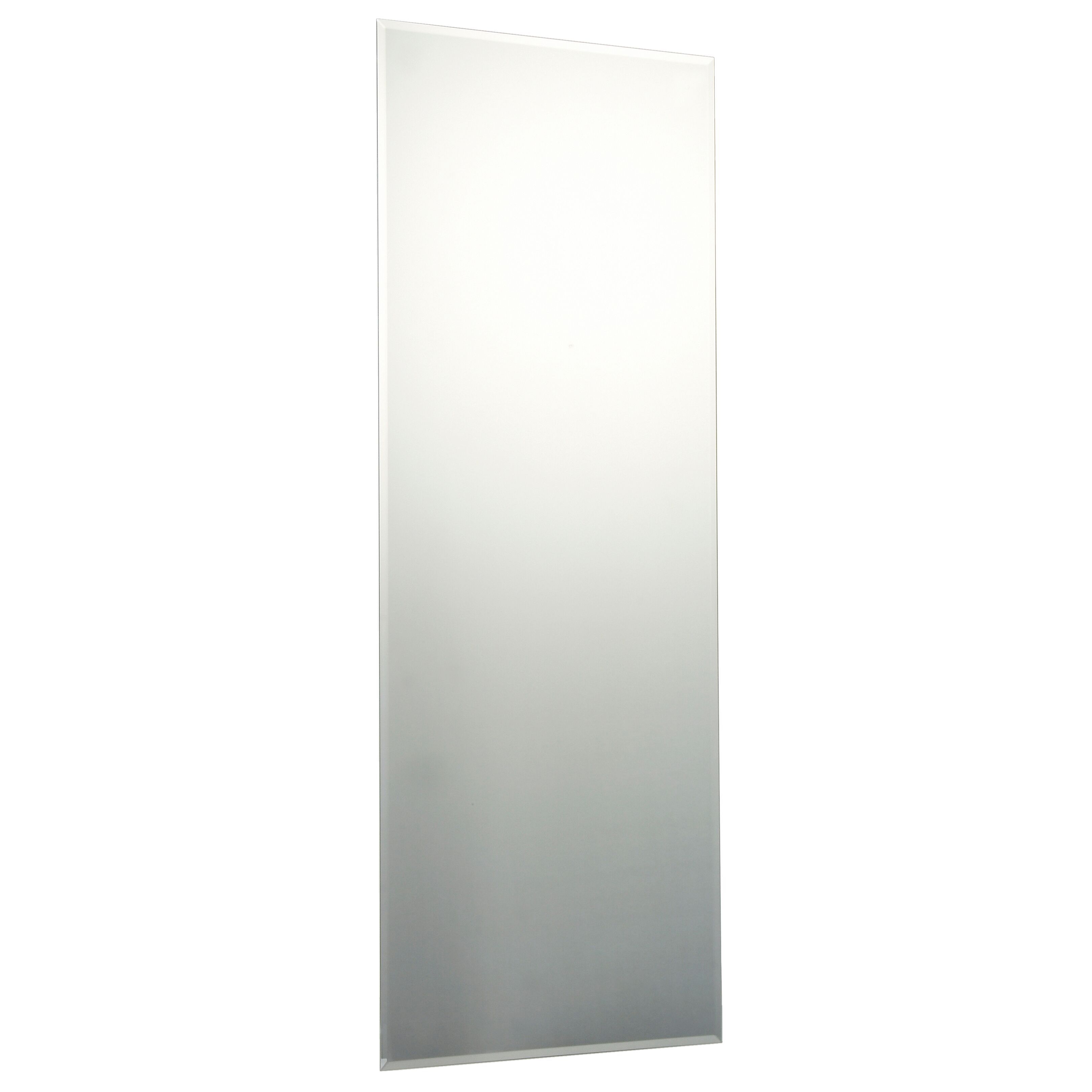 Clear Rectangular Frameless Mirror H 1200mm W 450mm Departments Diy At B Q