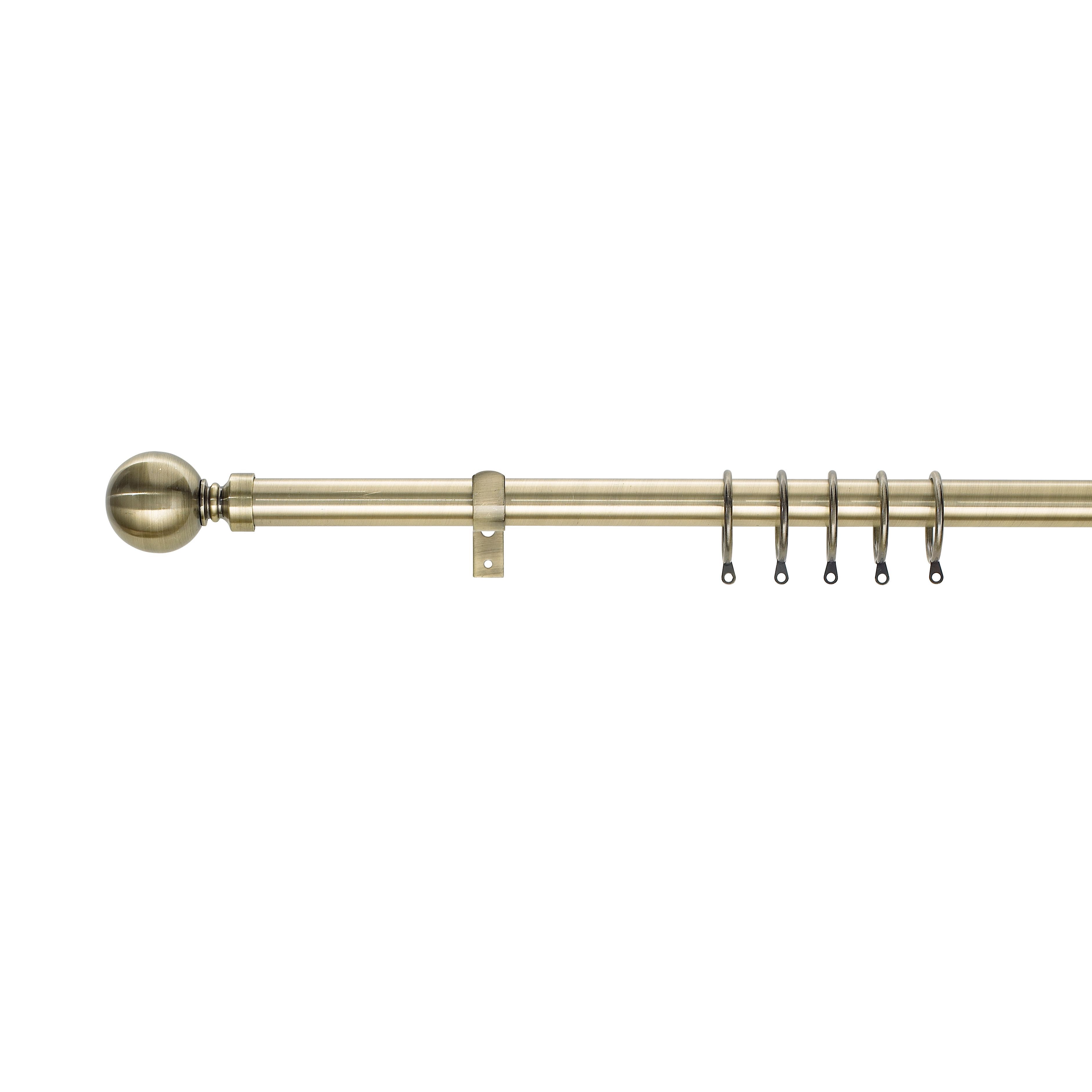 Colours Brocante Brass Effect Extendable Curtain Pole L 1200mm