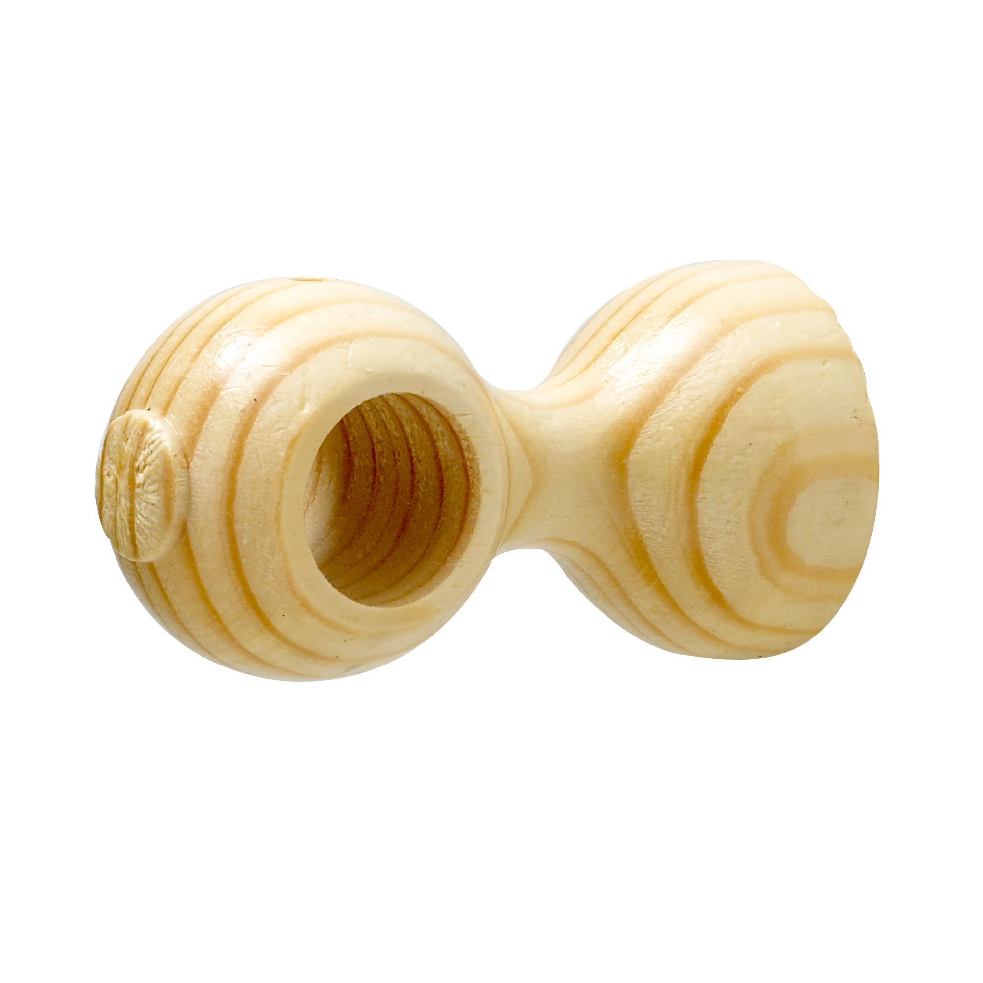 Colours Pine Effect Wood Curtain Pole Bracket Dia 23mm