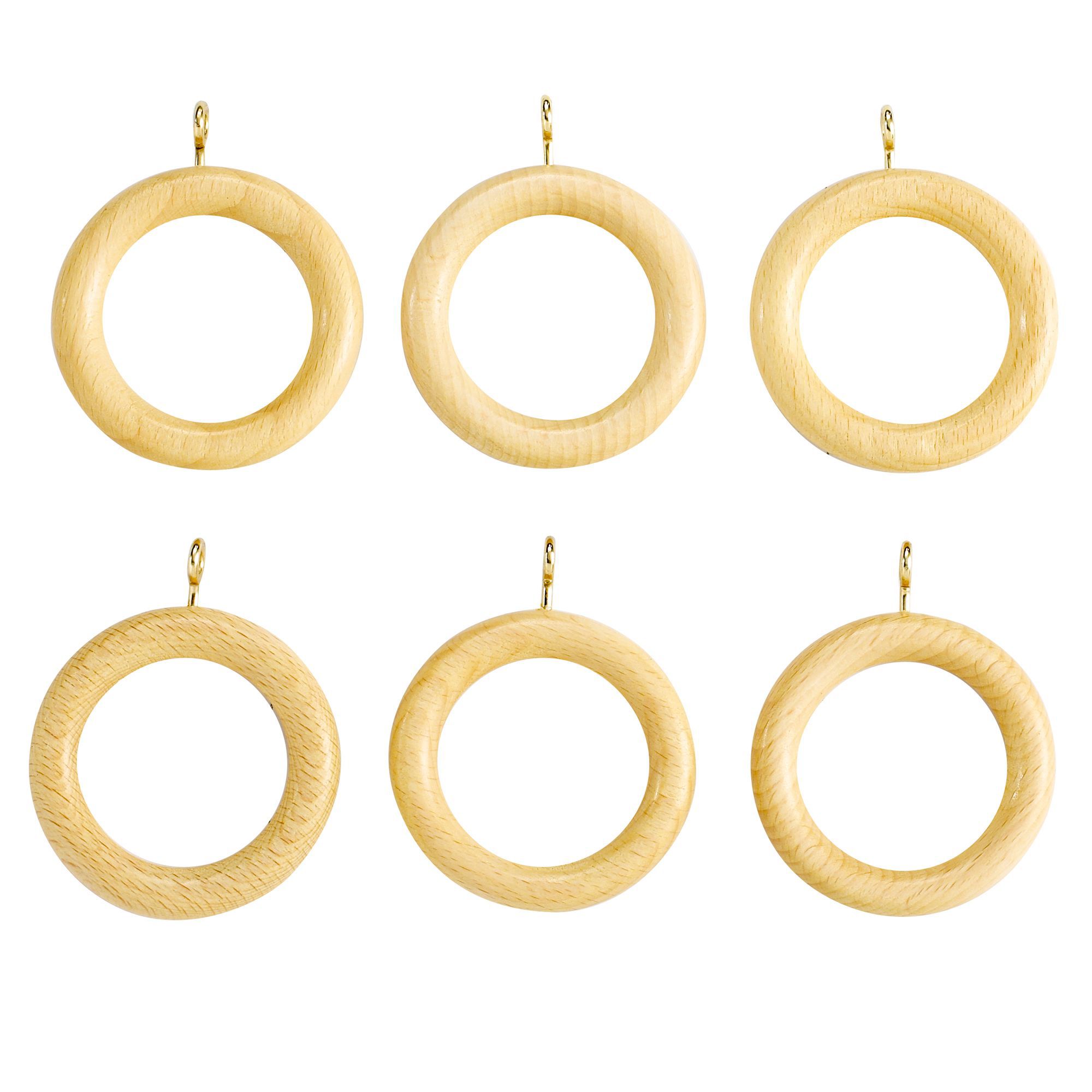 Colours Pine Effect Curtain Ring Dia 28mm Departments Diy At B Q