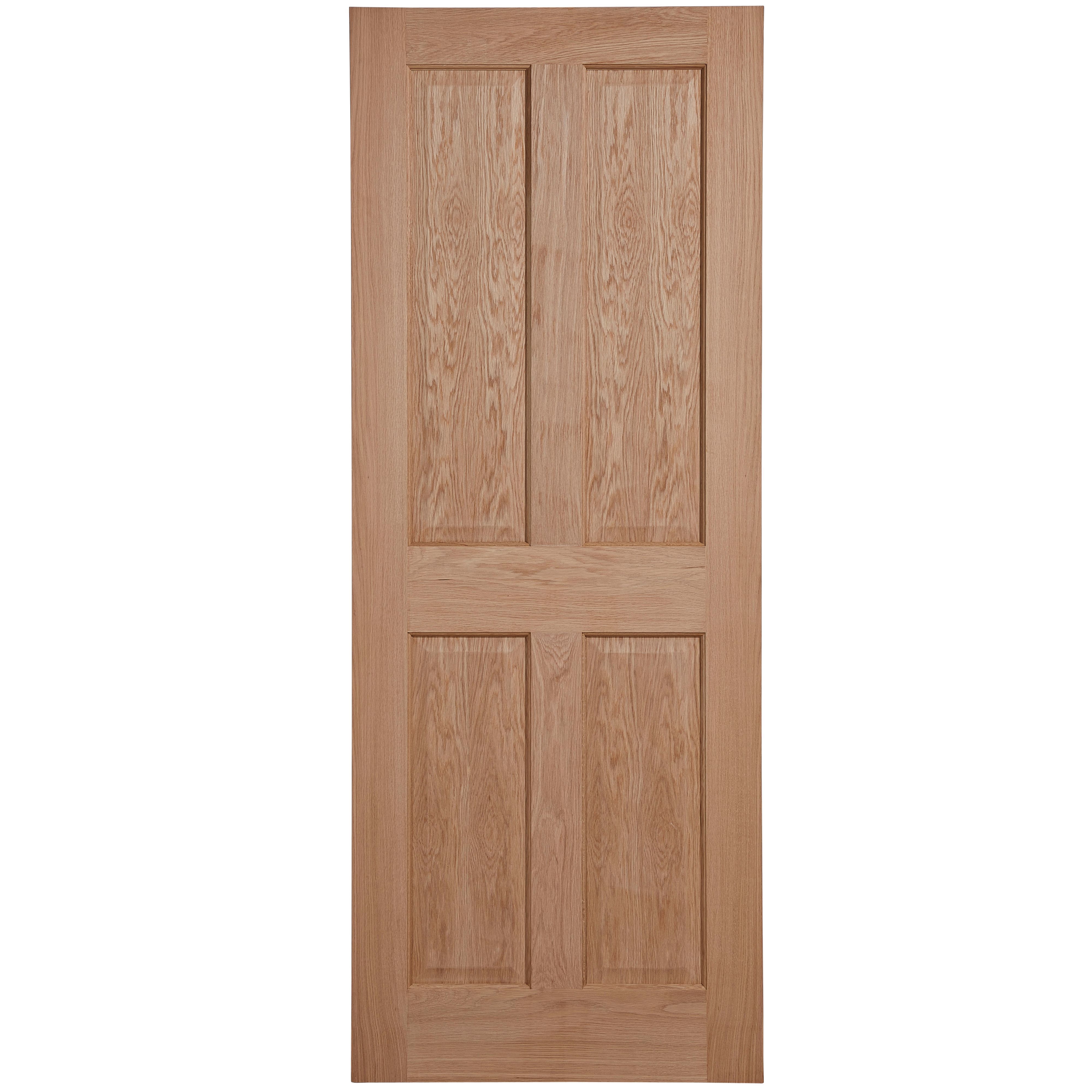 4 Panel Oak Veneer Lh Rh Internal Door H 1981mm W 762mm Departments Diy At B Q