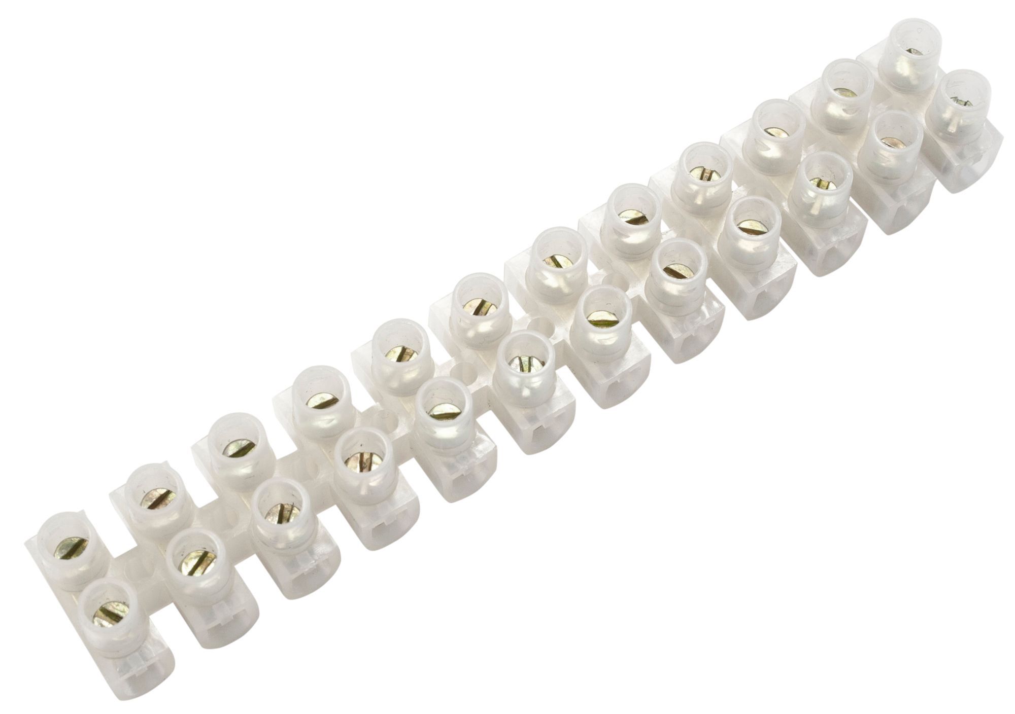 B&Q White 3A 12 way Cable connector strip, Pack of 10 Departments