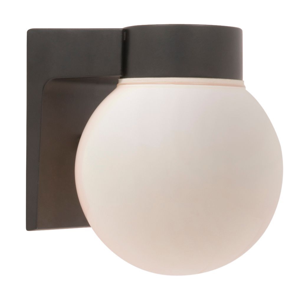 Bari Black Mains powered External Wall light | Departments | DIY at B&Q