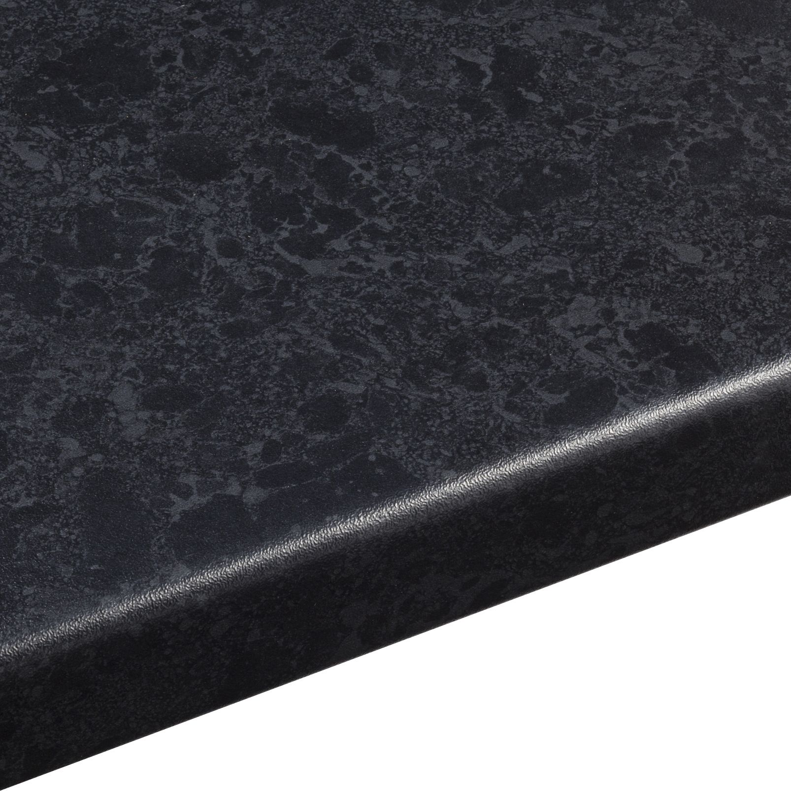 38mm Midnight Black Satin Granite Effect Round Edge Laminate Worktop L   03701935 01c