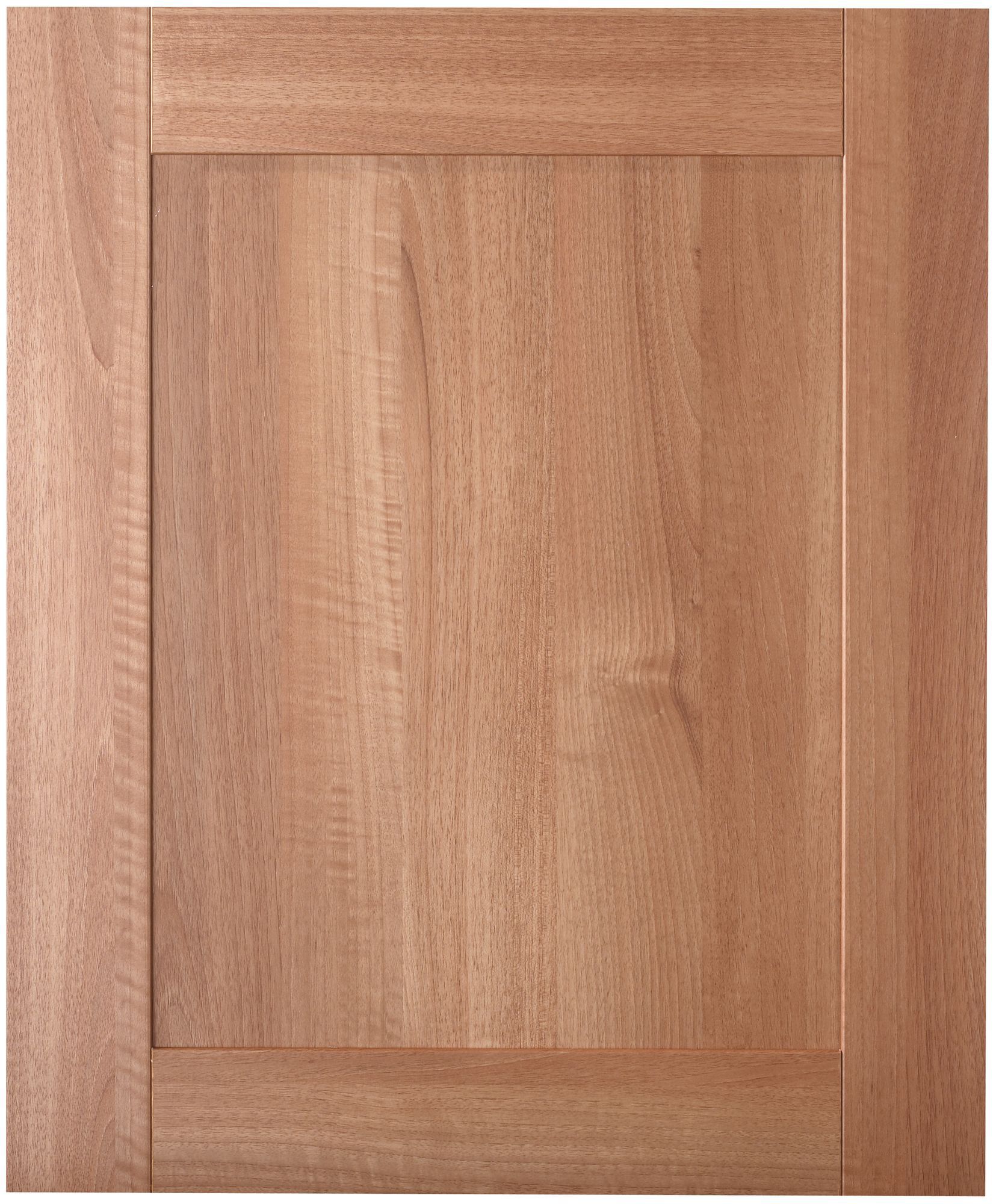 IT Kitchens Walnut Style Shaker Full height door (W)600mm | Departments ...