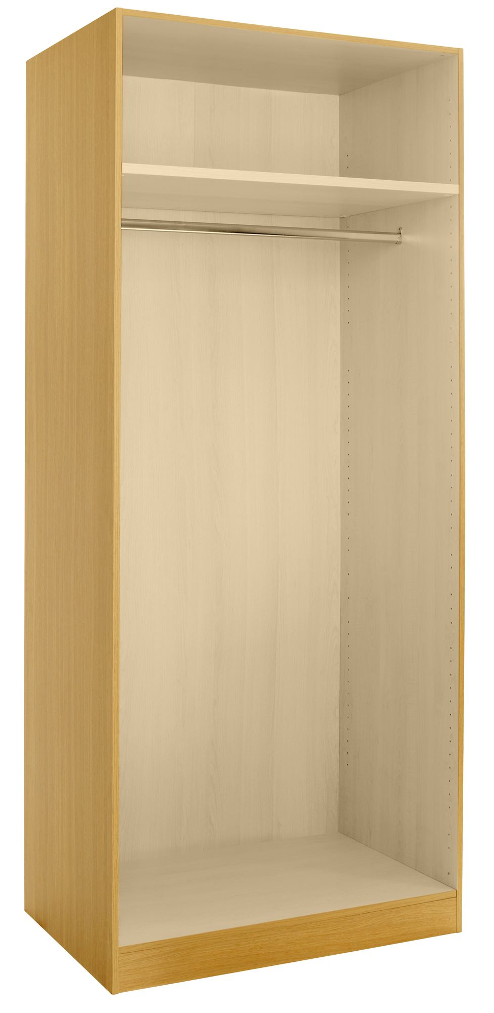 Maple Effect Double Wardrobe Carcass H 2112mm W 900mm