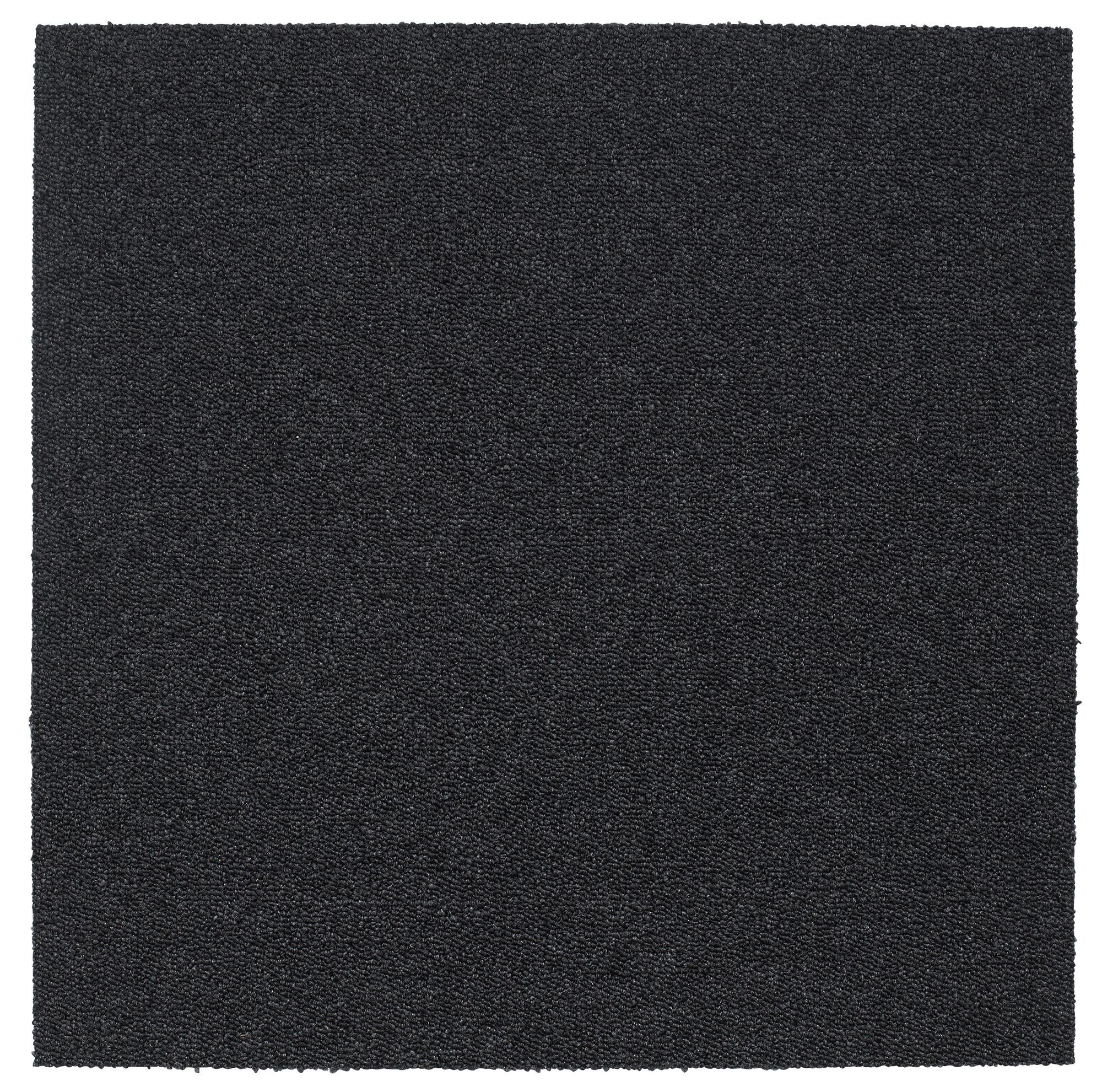 Colours Graphite Loop Carpet tile, (L)50cm | Departments | TradePoint