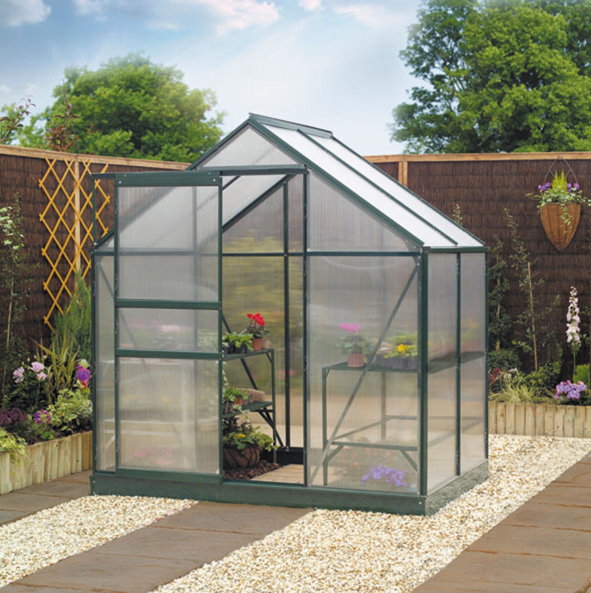 b&q metal greenhouse frame & base 6x4 departments diy