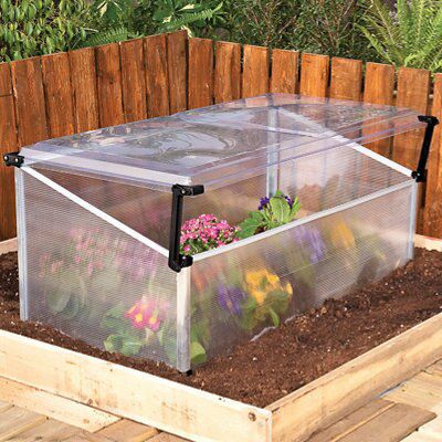 B&Q 6X8 Polycarbonate Cold Frame & Mini Greenhouse ...