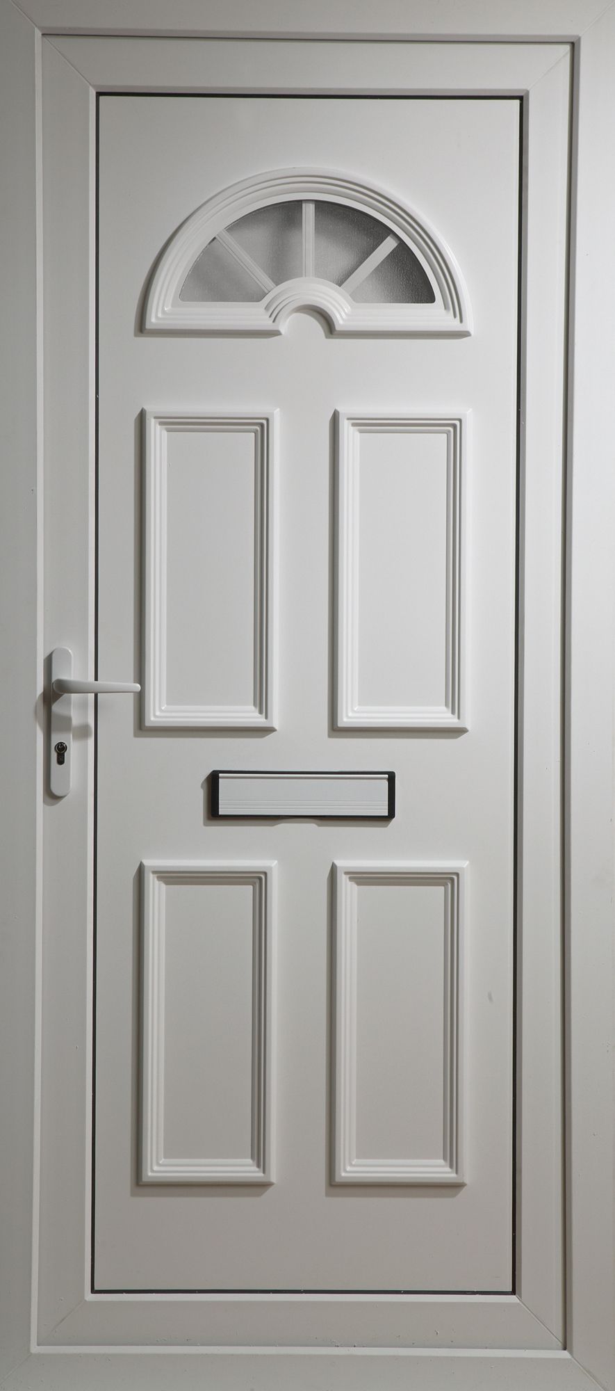 Carolina 4 Panel White Pvcu Glazed External Front Door Frame Lh