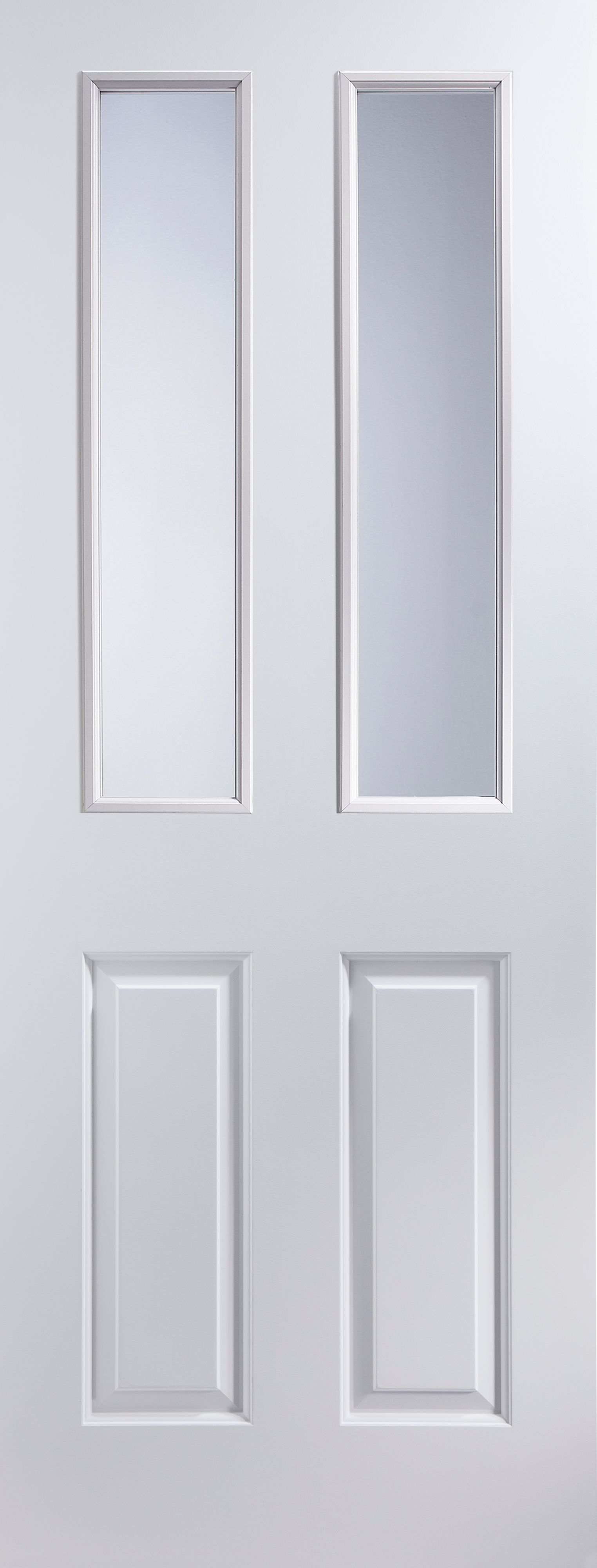 4 Panel Primed Smooth Glazed Internal Standard Door,