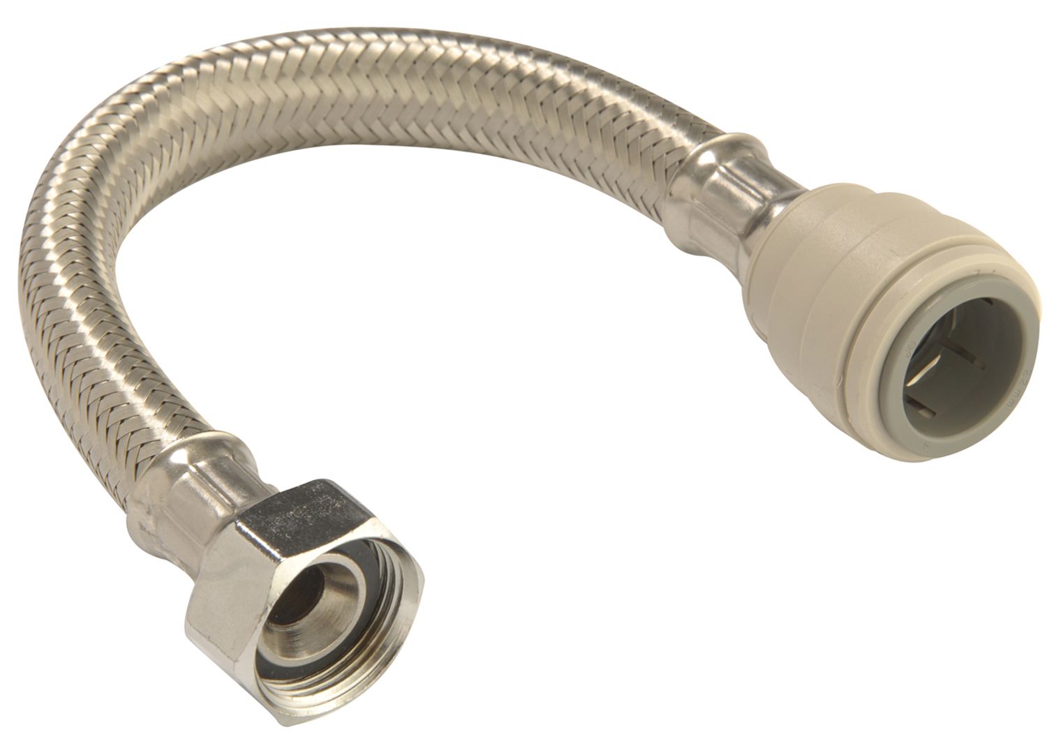 Push Fit Flexible Pipe Connector, (Dia)22mm (Dia)3/4" (L)300mm