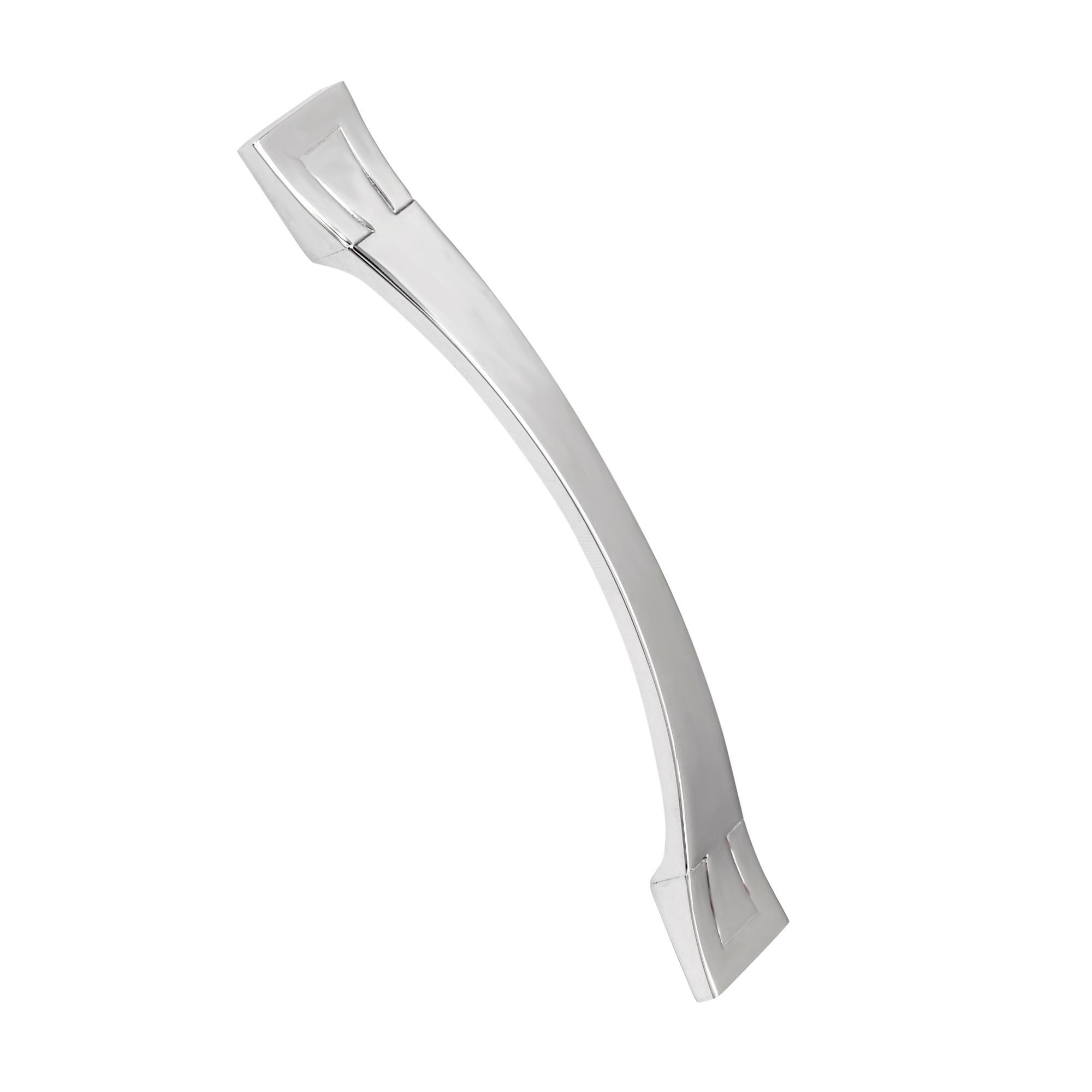 Cooke & Lewis Polished Chrome Effect Dovetail Handle (L)128mm